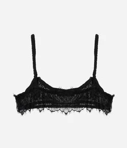 Top em Renda com Barra Nuvem e Elástico na Alça