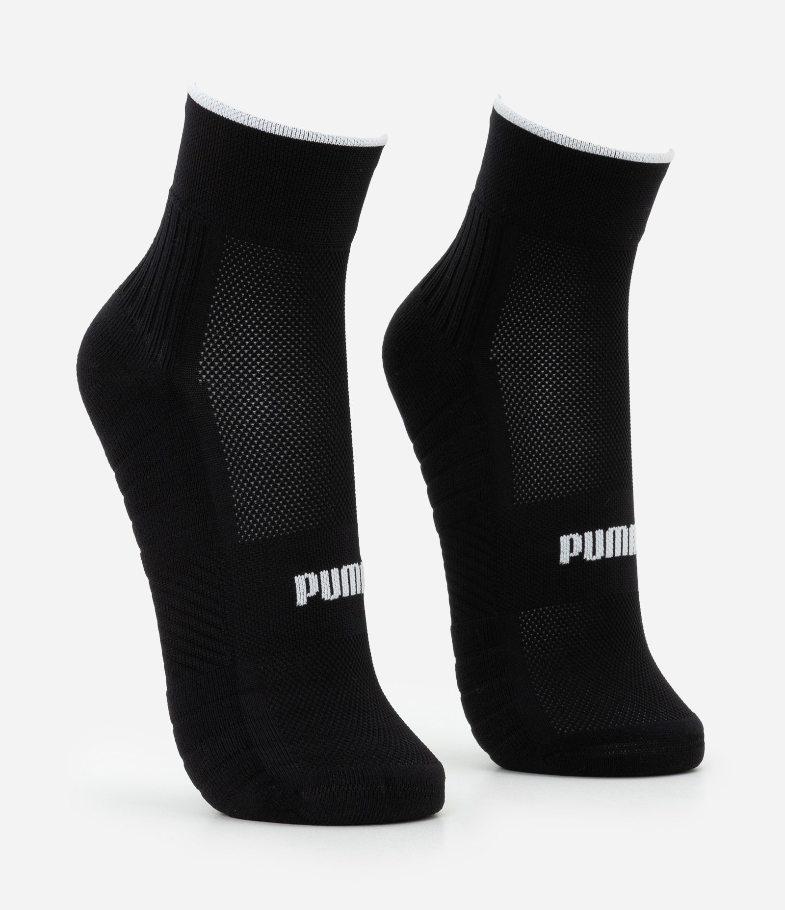 Meia Esportiva Cano Baixo em Poliamida Puma Preto 2