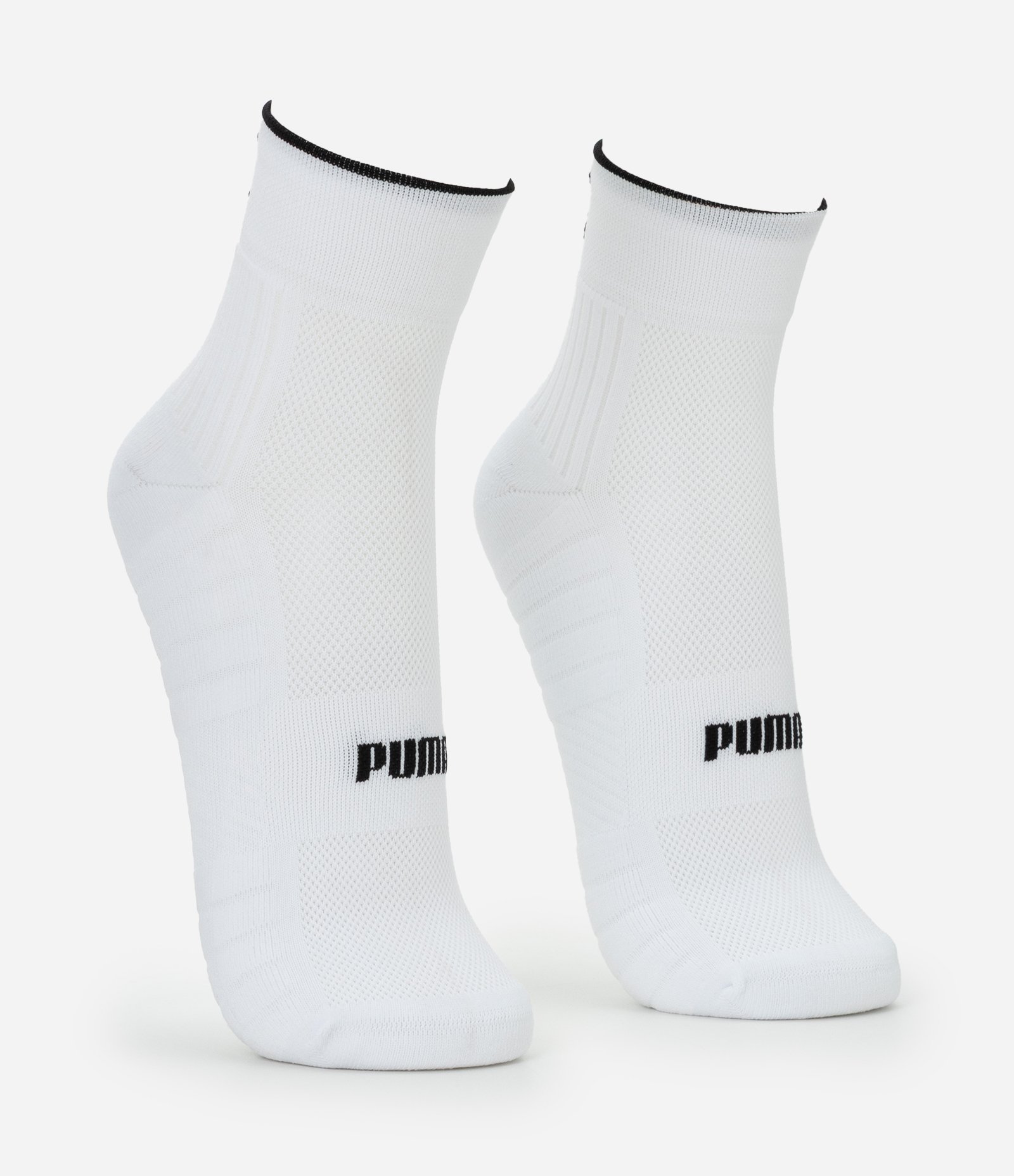 Meia Esportiva Cano Baixo em Poliamida Puma Branco 2
