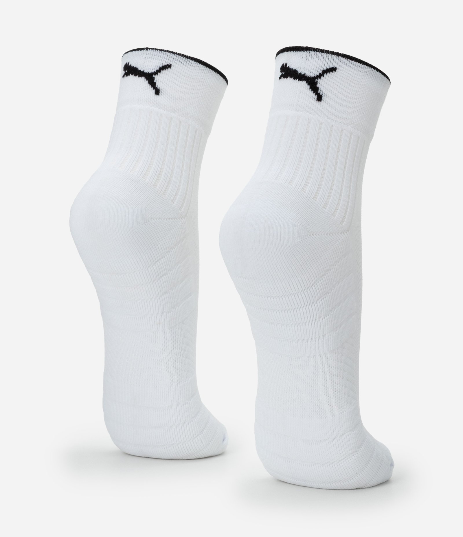 Meia Esportiva Cano Baixo em Poliamida Puma Branco 3