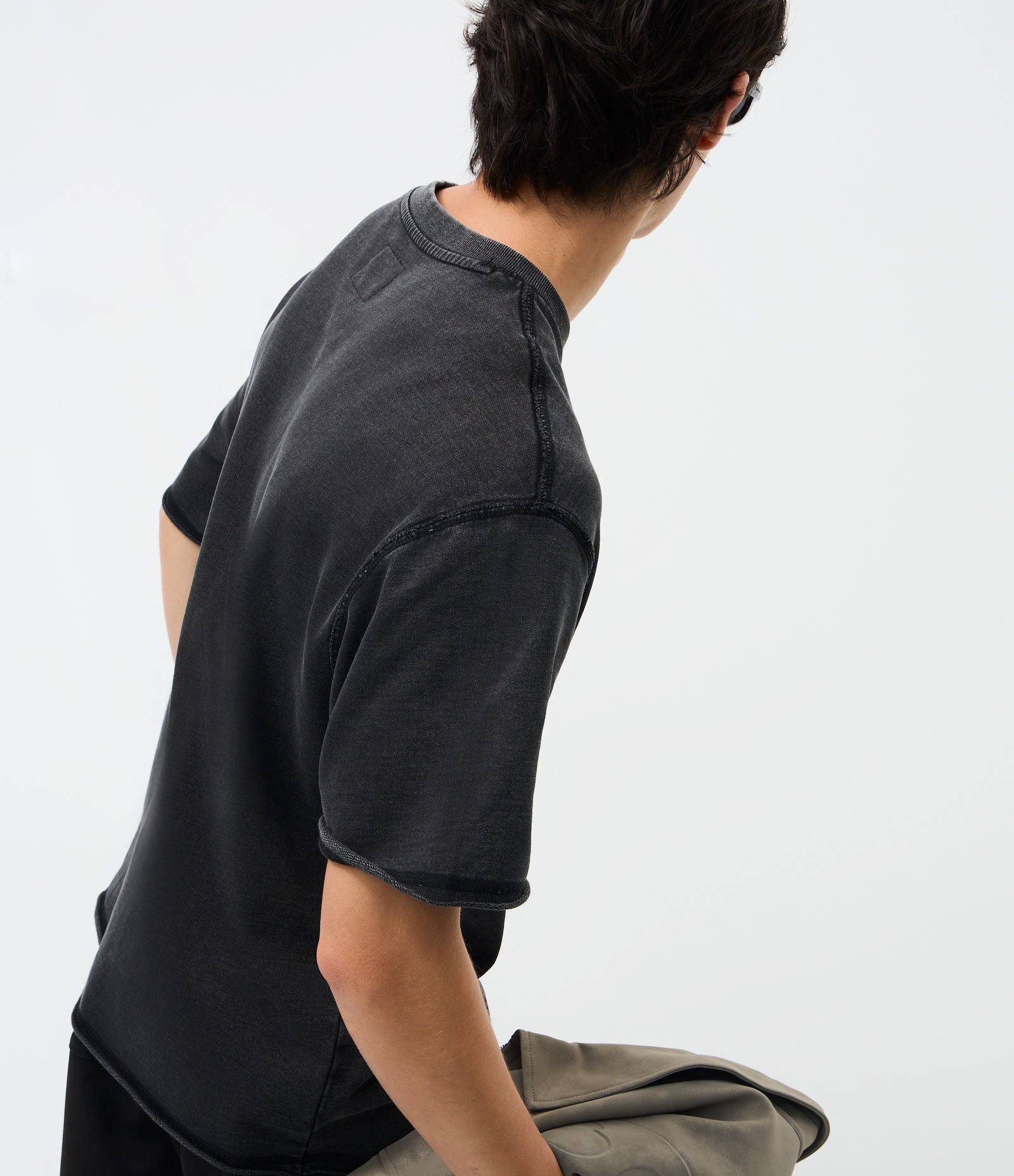 Camiseta Manga Curta em Algodão com Lettering Silent Riot Tour 98 Preto 4