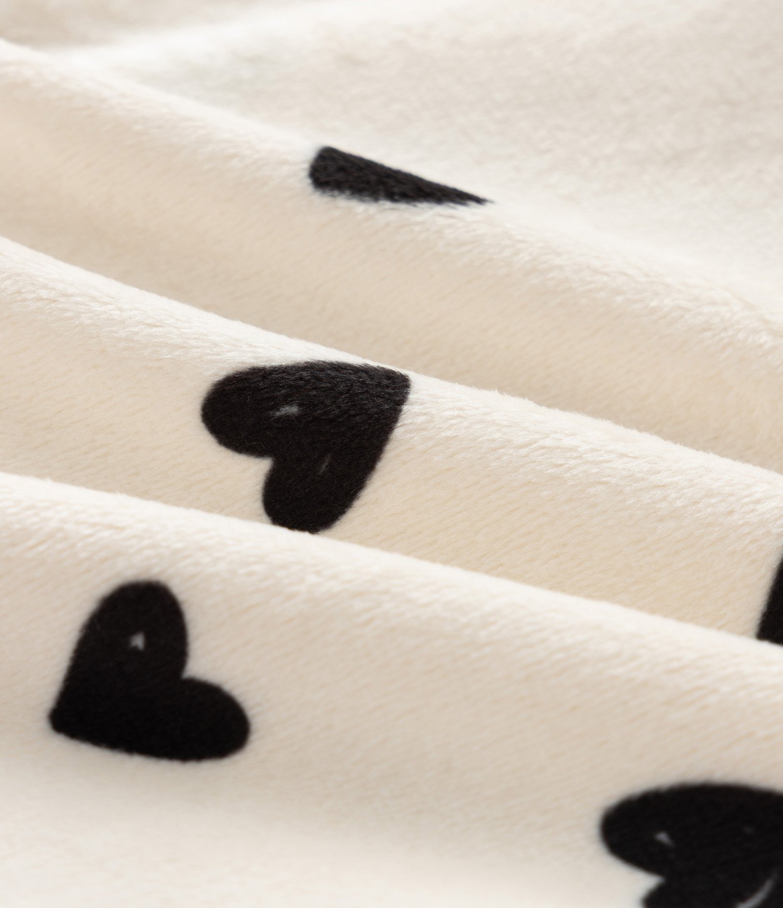 Conjunto Infantil Jaqueta e Legging com Corações – Tam 0 a 18 Meses Off White/Preto 9