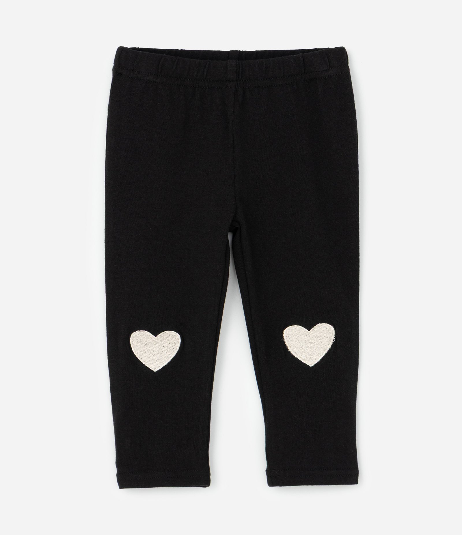 Conjunto Infantil Jaqueta e Legging com Corações – Tam 0 a 18 Meses Off White/Preto 4
