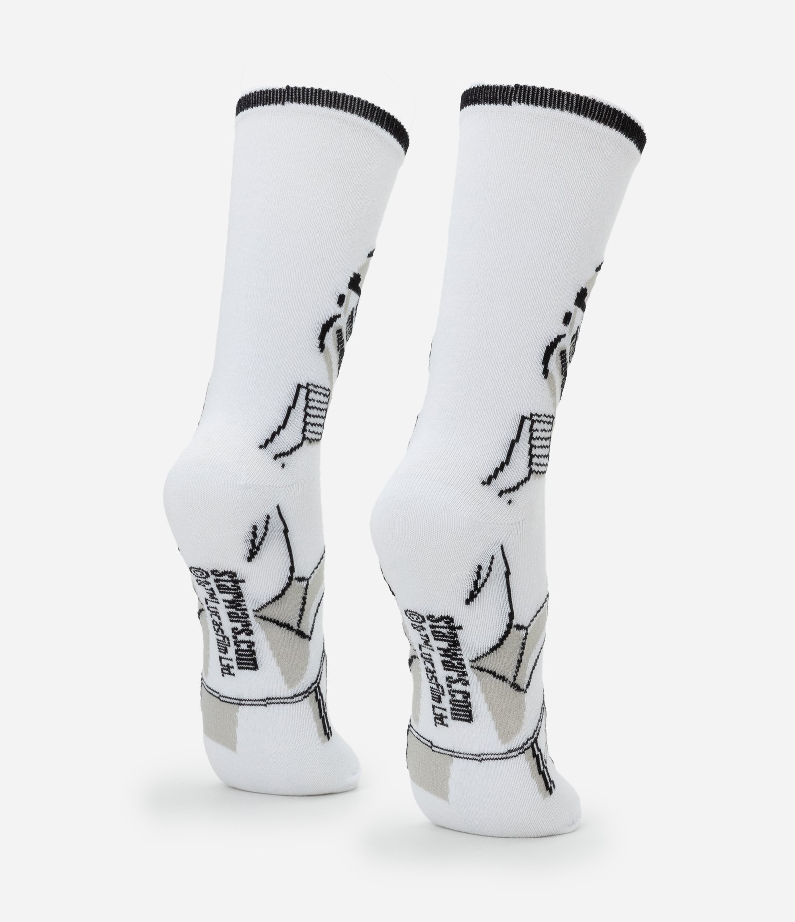 Meia em Algodão com Estampa Stormtrooper Branco 3