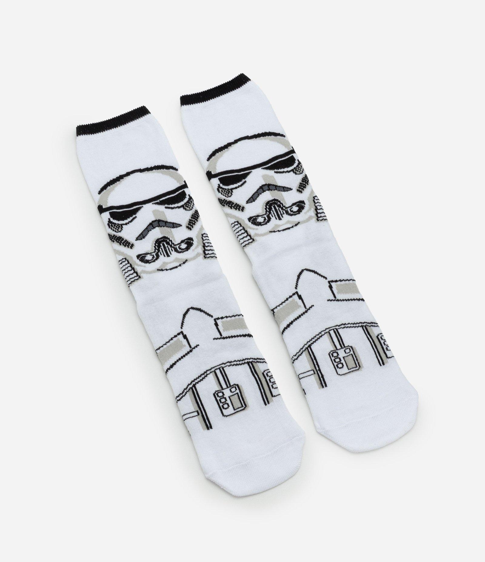 Meia em Algodão com Estampa Stormtrooper Branco 4