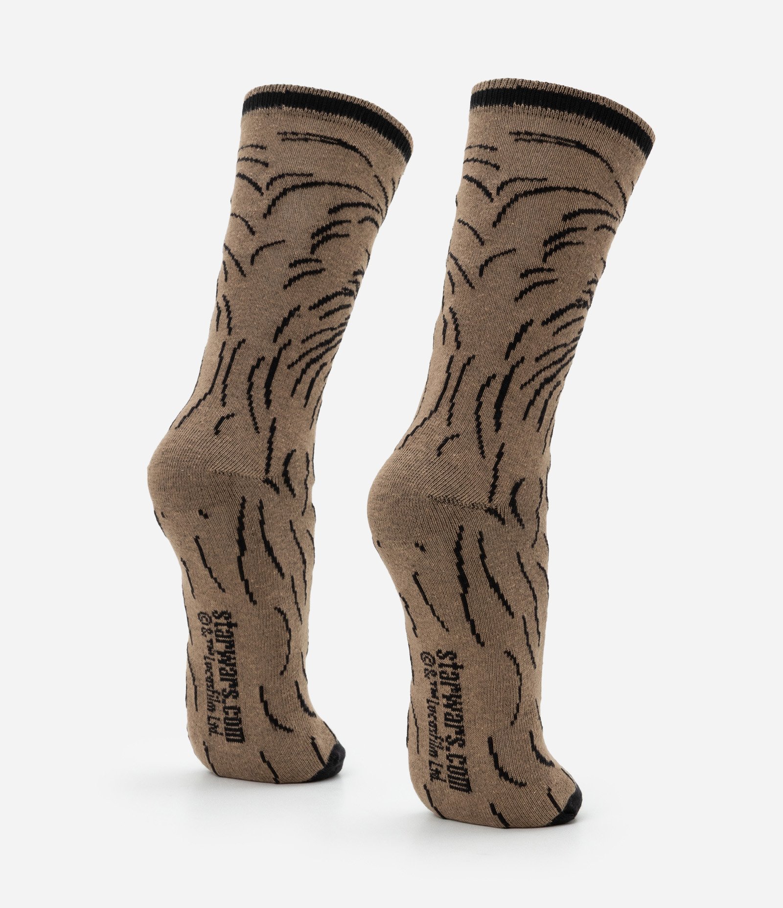 Meia em Algodão com Estampa Chewbacca Star Wars Marrom 3