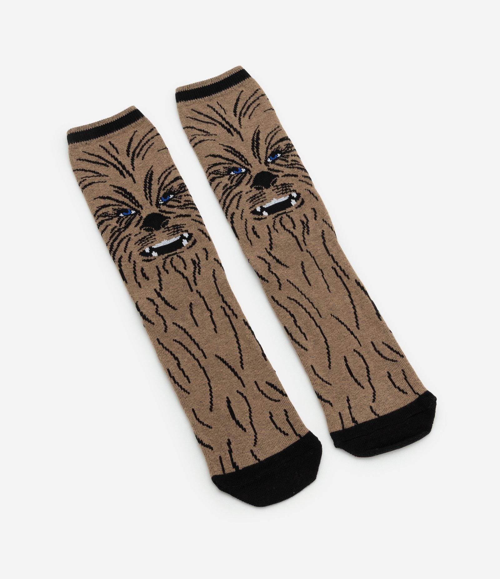 Meia em Algodão com Estampa Chewbacca Star Wars Marrom 4