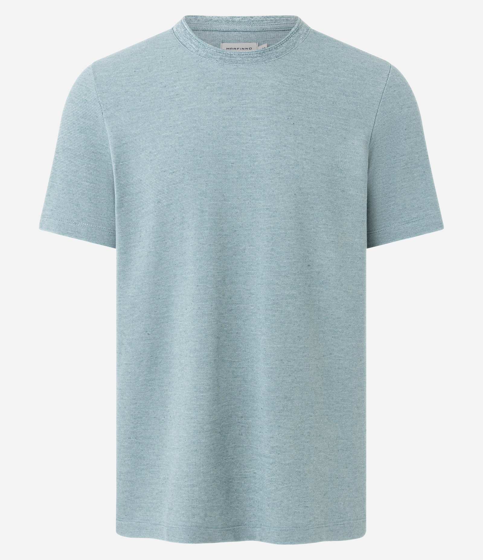 Camiseta Regular em Algodão com Textura Verde 5