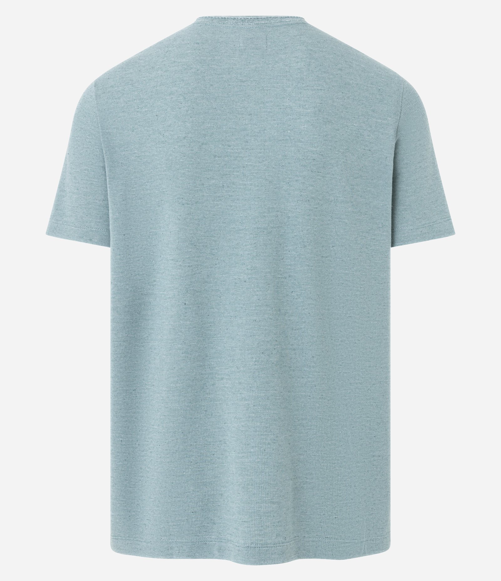 Camiseta Regular em Algodão com Textura Verde 8