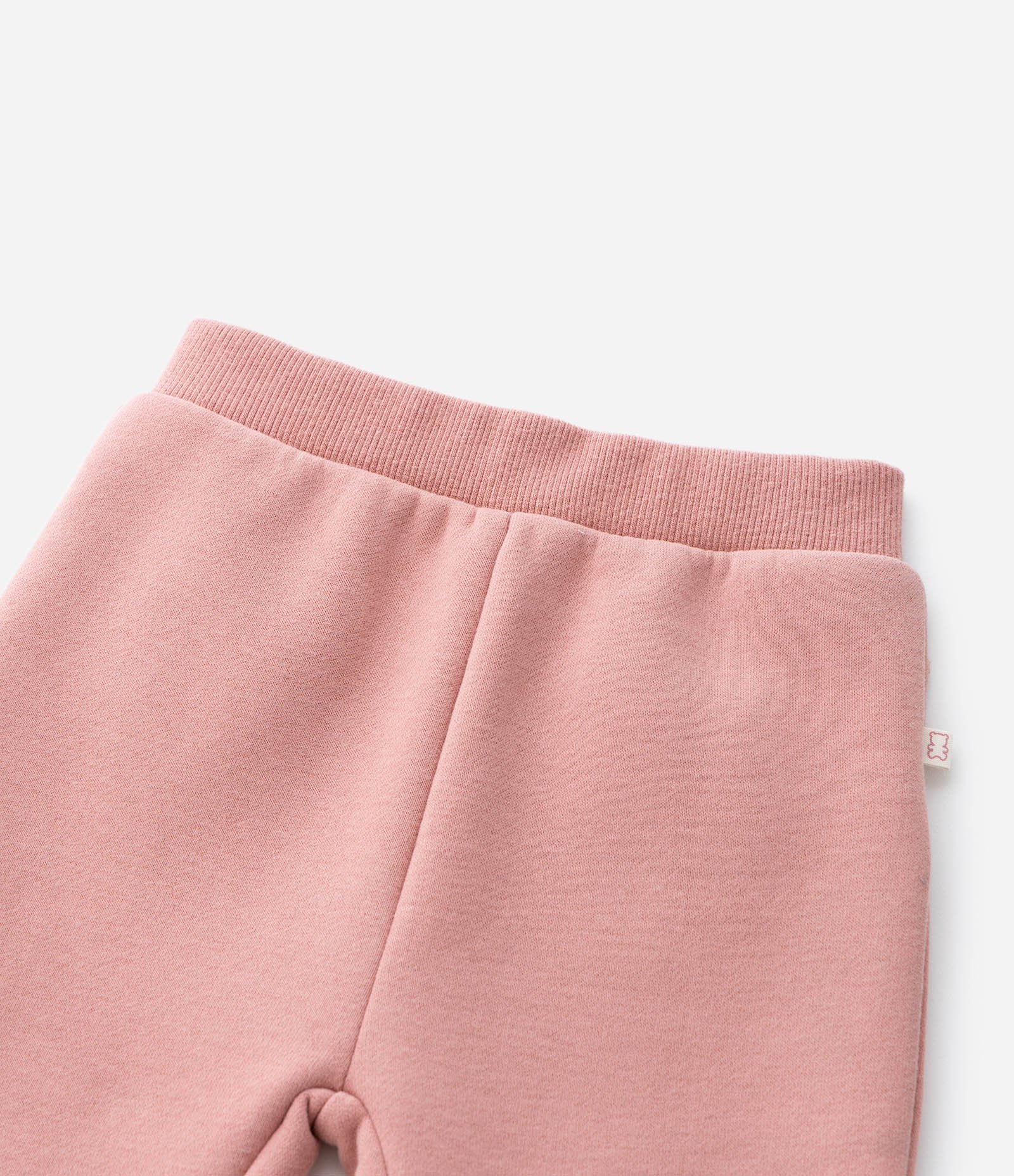 Calça Infantil em Moletom com Orelhas Aplicadas – Tam 0 a 18 Meses Rosa 5