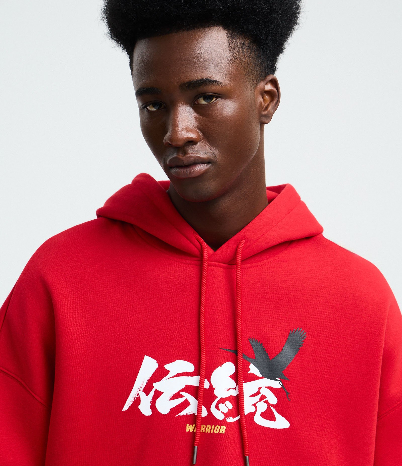 Casaco Boxy em Moletom com Felpa e Estampa Lettering Vermelho 6