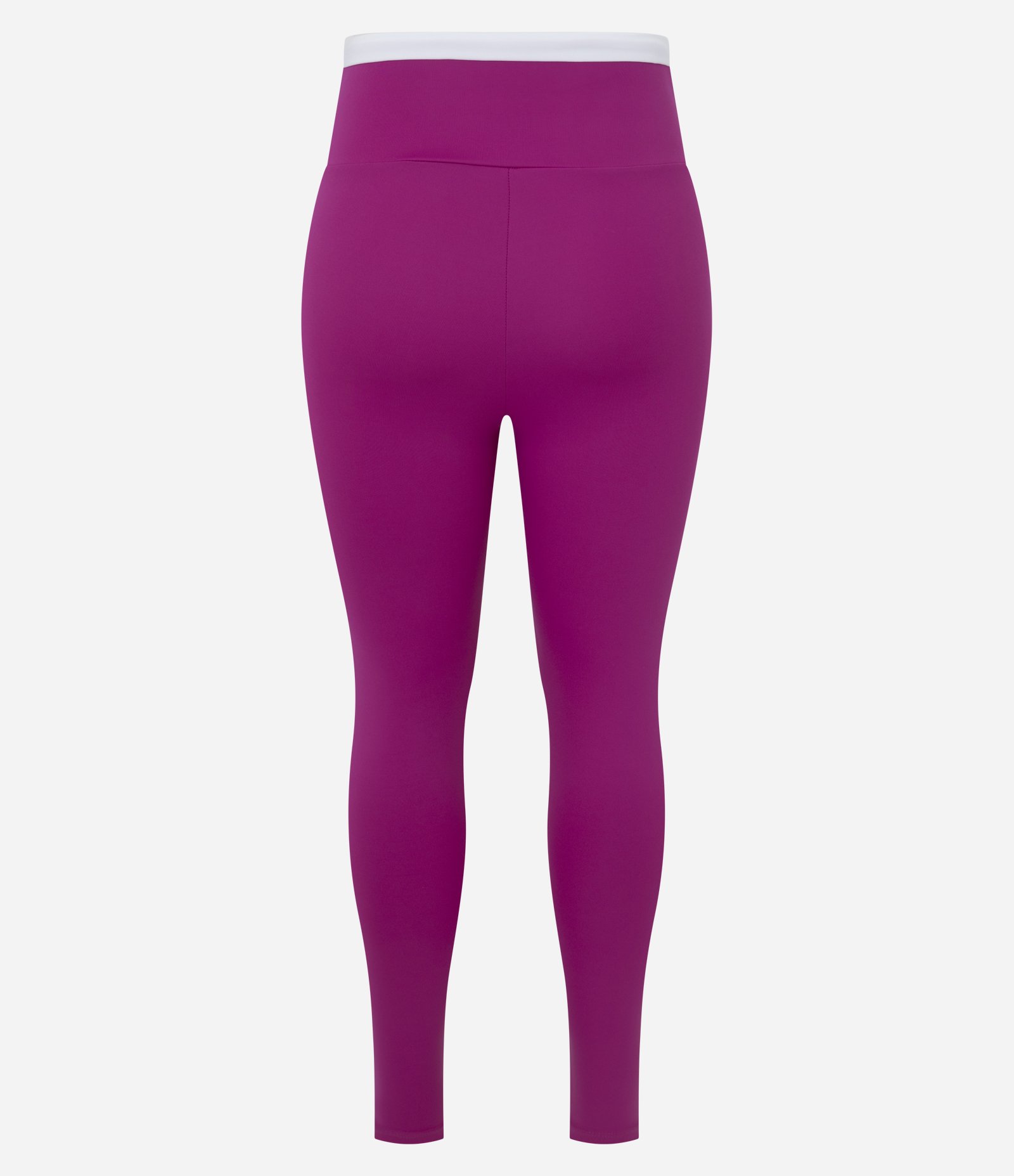 Calça Legging Esportiva em Microfibra com Detalhe Contrastane e Lettering Roxo 6