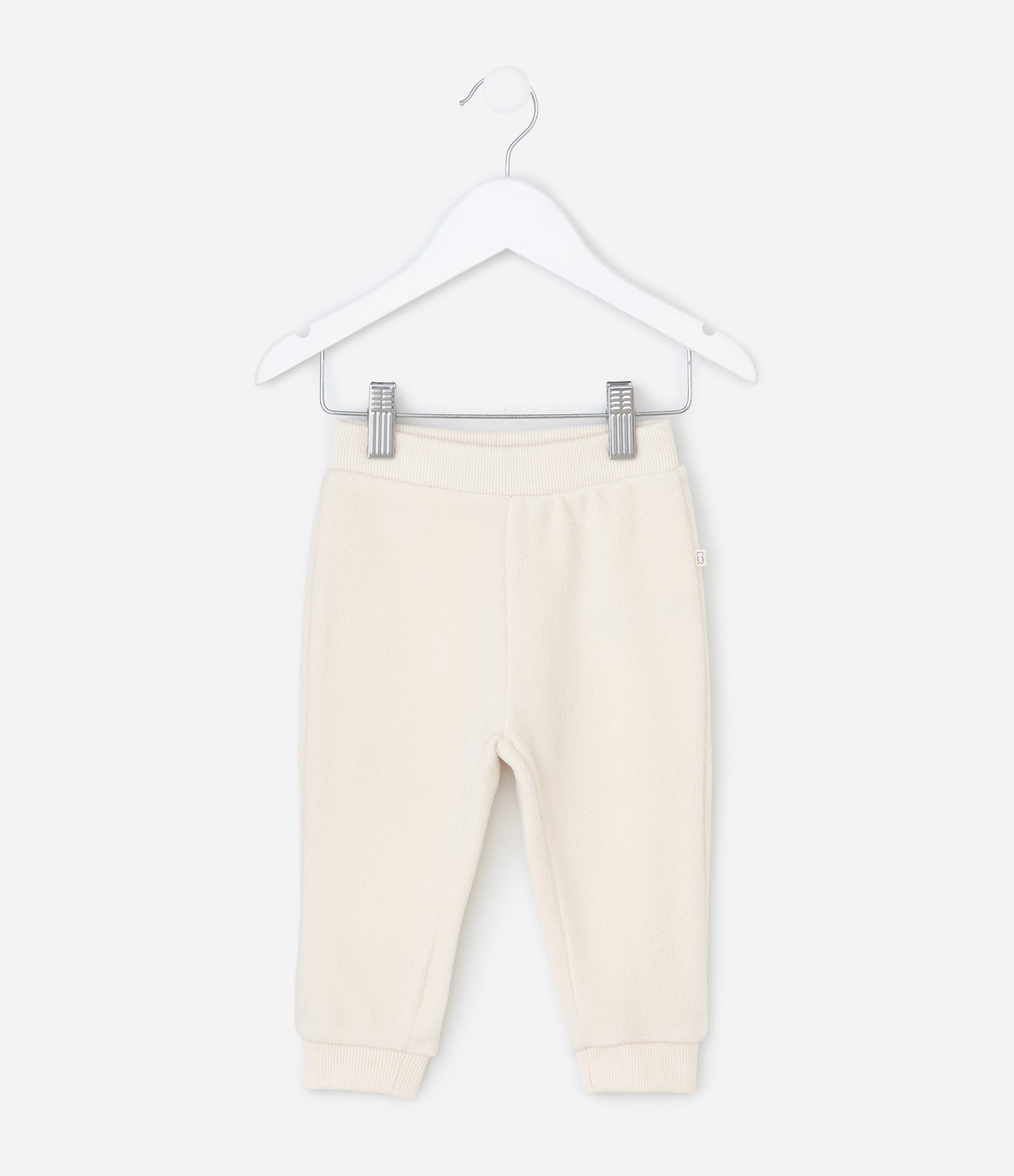 Calça Infantil com Punhos Canelados – Tam 0 a 18 Meses Off White 2