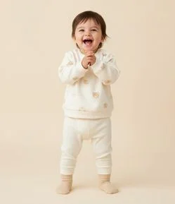 Calça Infantil com Punhos Canelados – Tam 0 a 18 Meses