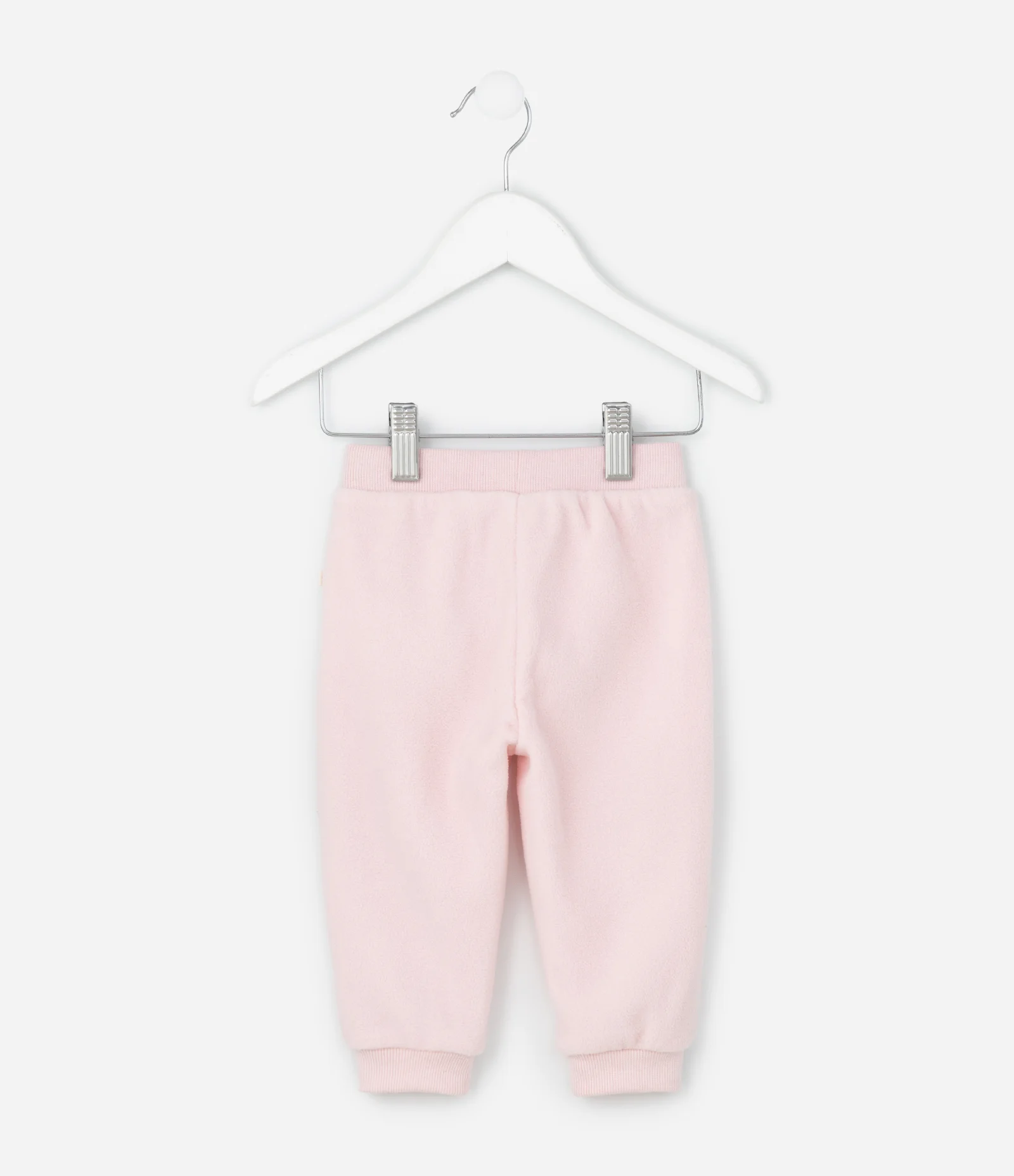 Calça Infantil com Punhos Canelados – Tam 0 a 18 Meses Rosa Claro 2
