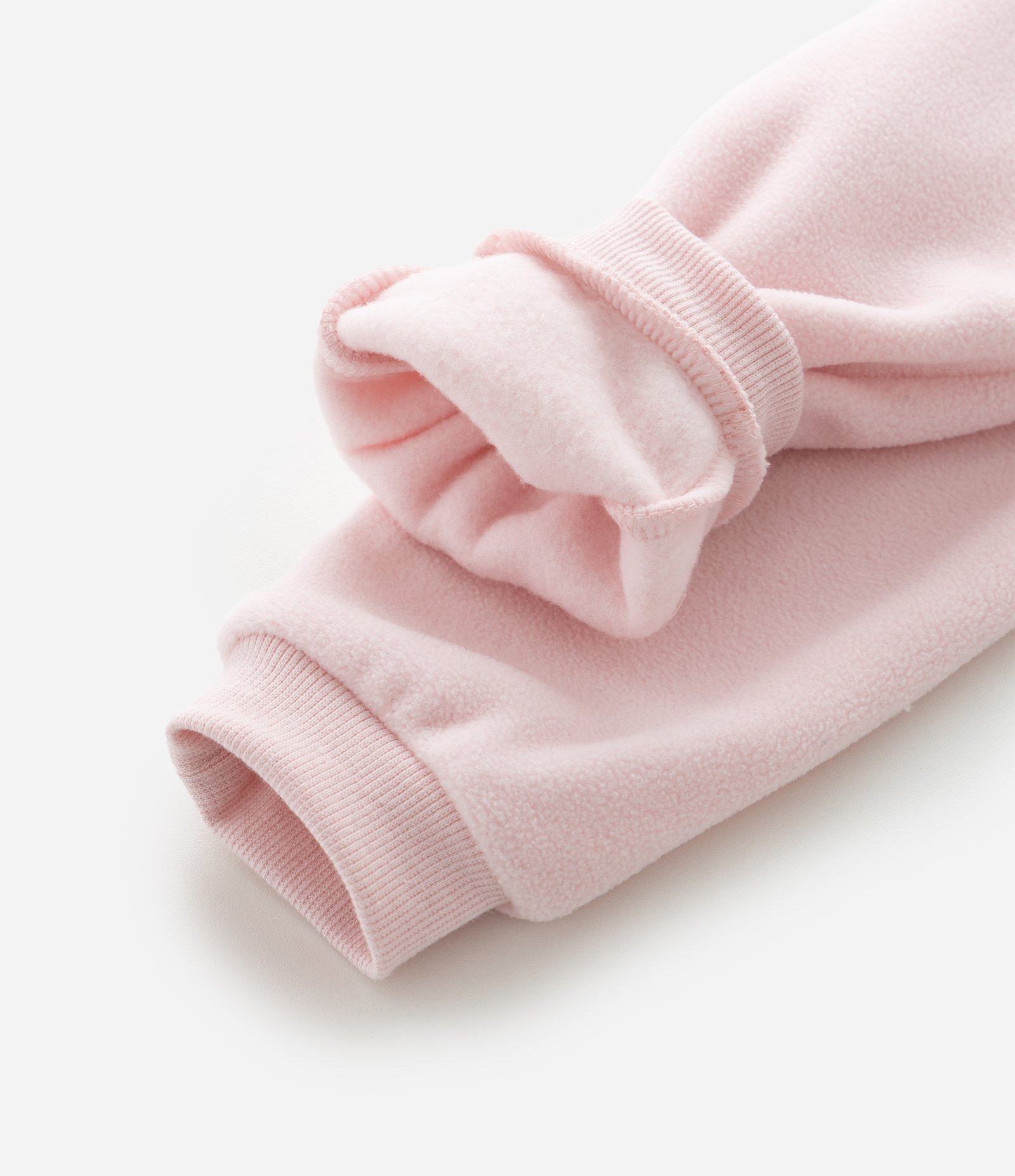 Calça Infantil com Punhos Canelados – Tam 0 a 18 Meses Rosa Claro 4