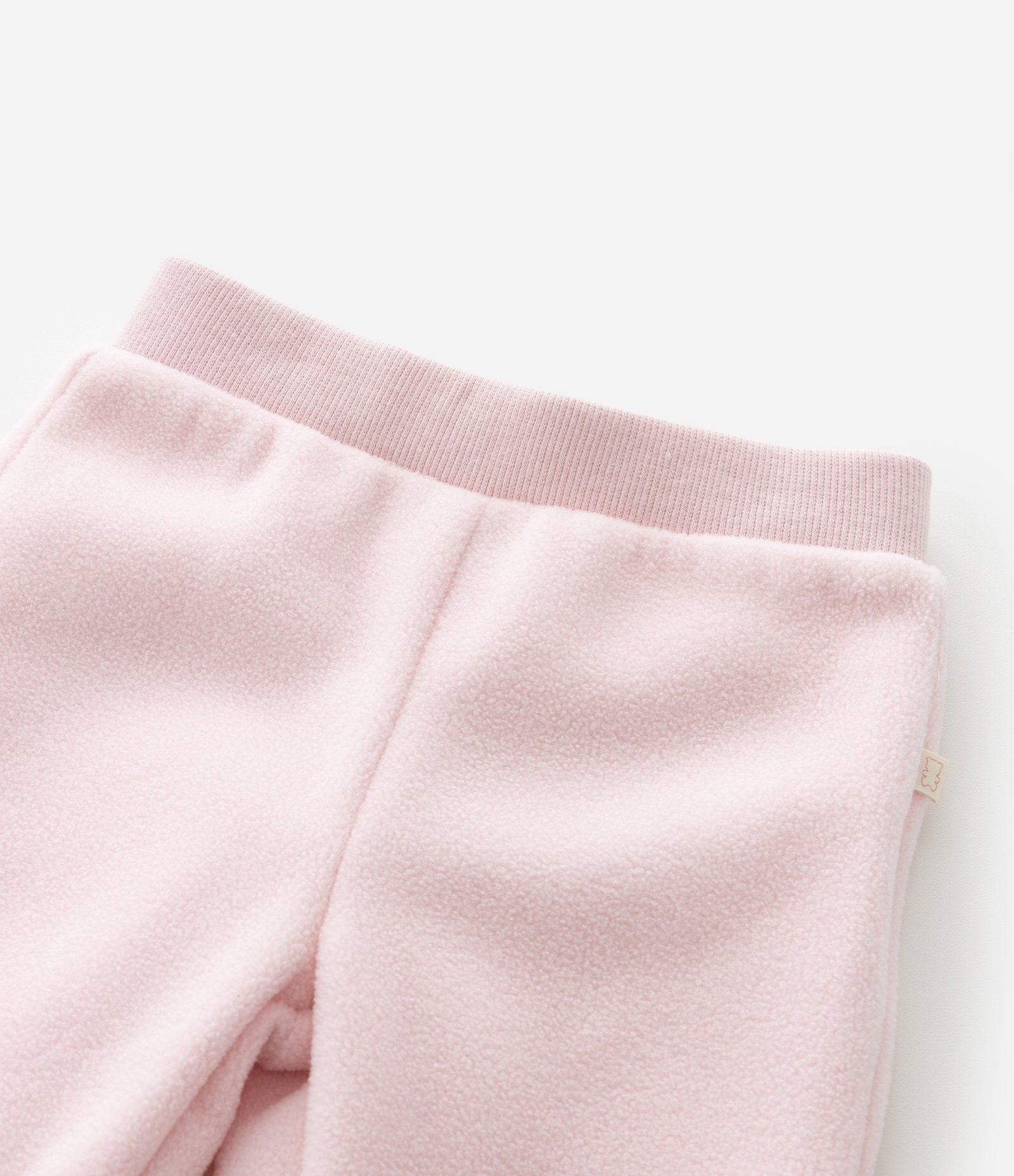 Calça Infantil com Punhos Canelados – Tam 0 a 18 Meses Rosa Claro 5