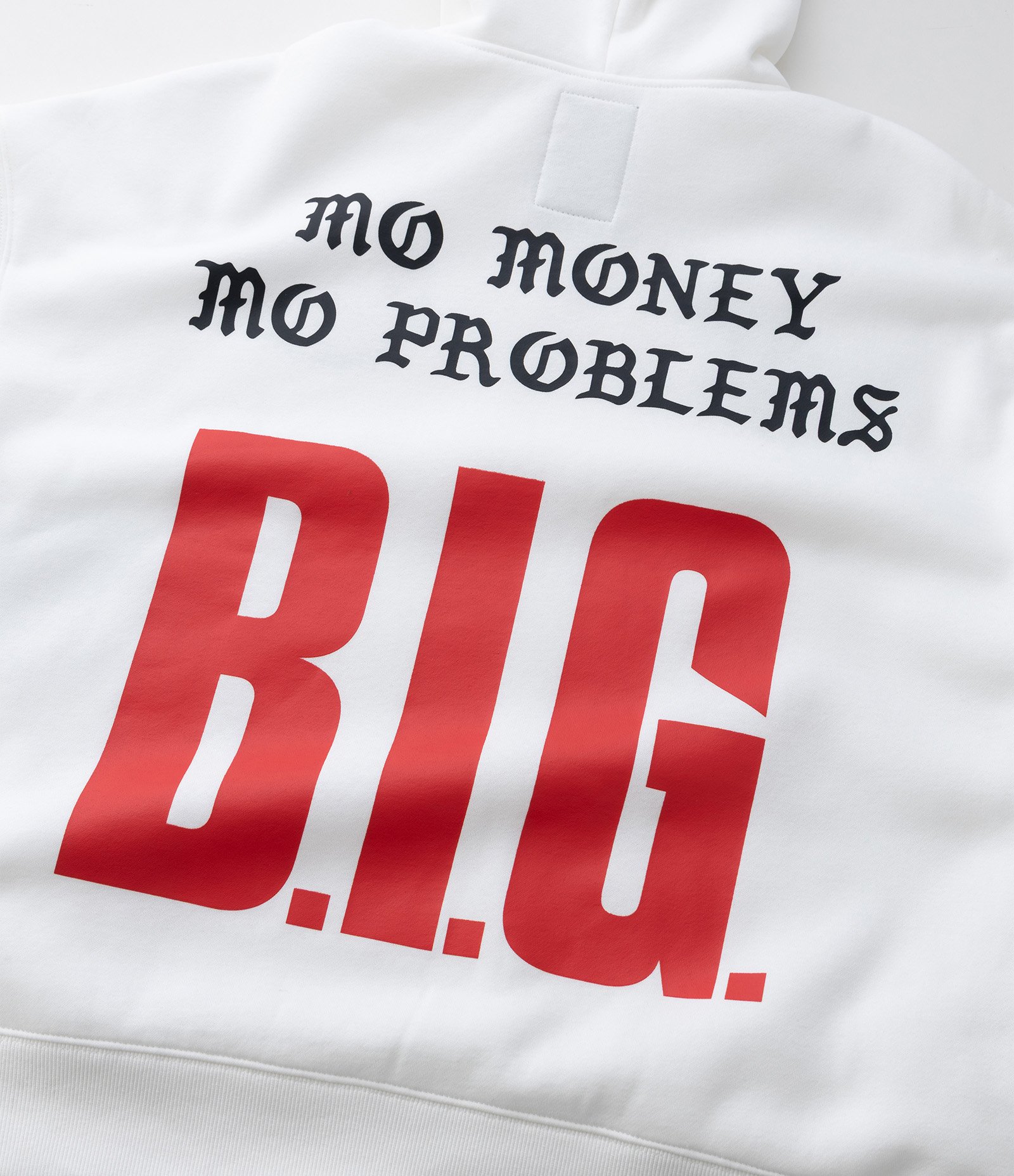 Casaco em Moletom com Felpa com Estampa Notorious Big Brooklyn Branco 9