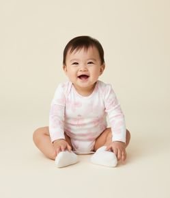 Body Infantil com Estampa de Borboletas - Tam 0 a 18 Meses