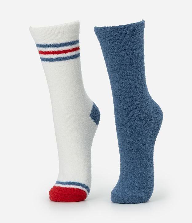 Cor: Branco/Azul | Tamanho: 34/39