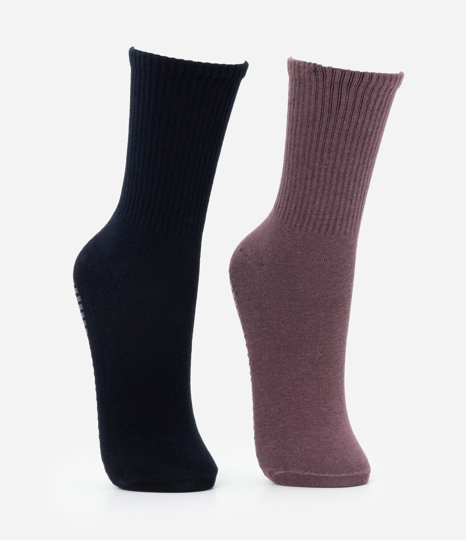 Kit 02 Meias Esportivas em Algodão com Antiderrapante Multicores 2