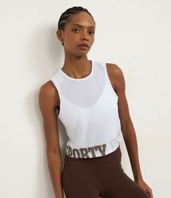 Regata Esportiva em Microfibra com Estampa