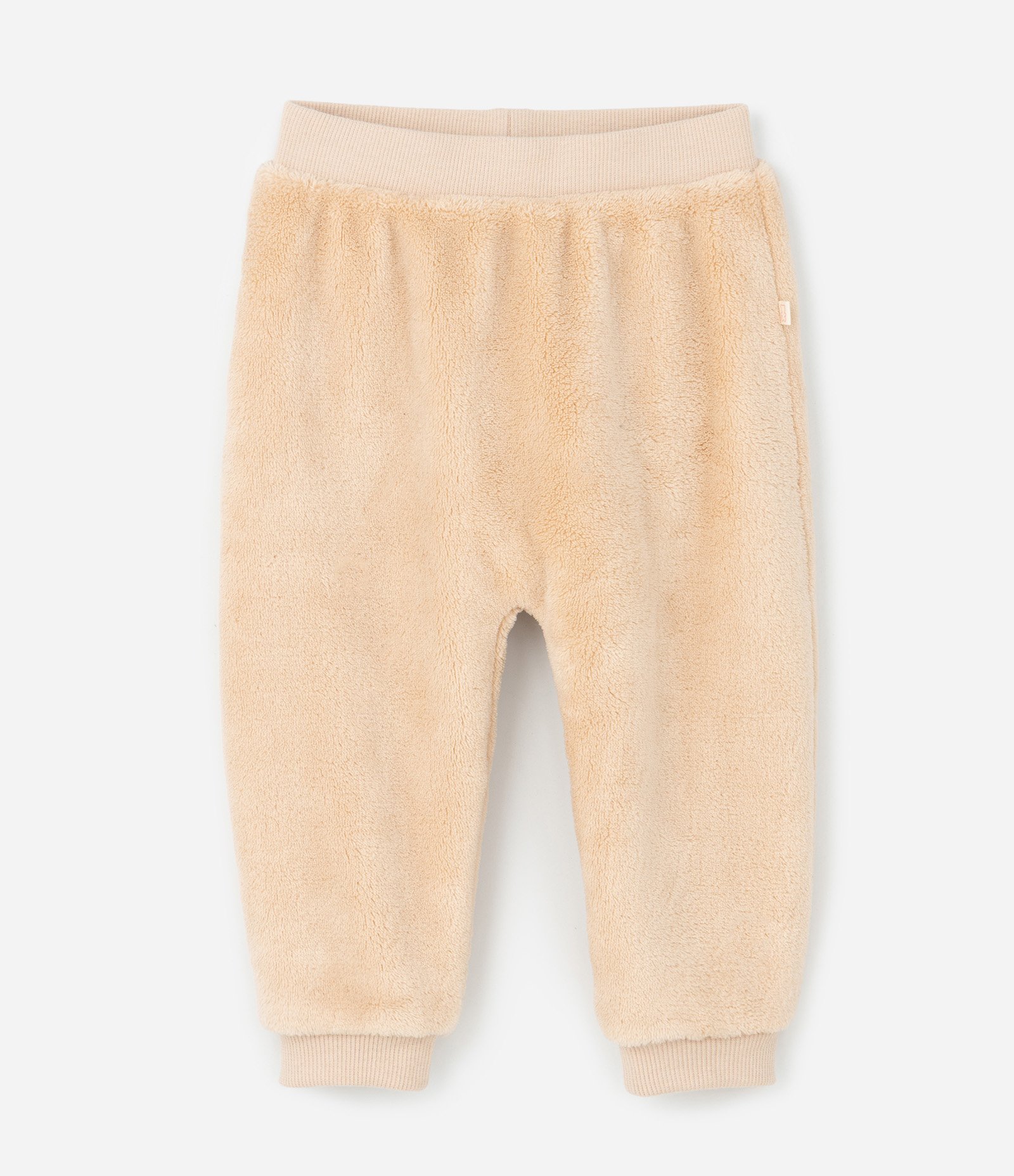 Conjunto Infantil em Fleece com Bordado de Bichinho - Tam 0 a 18 Meses Bege 4
