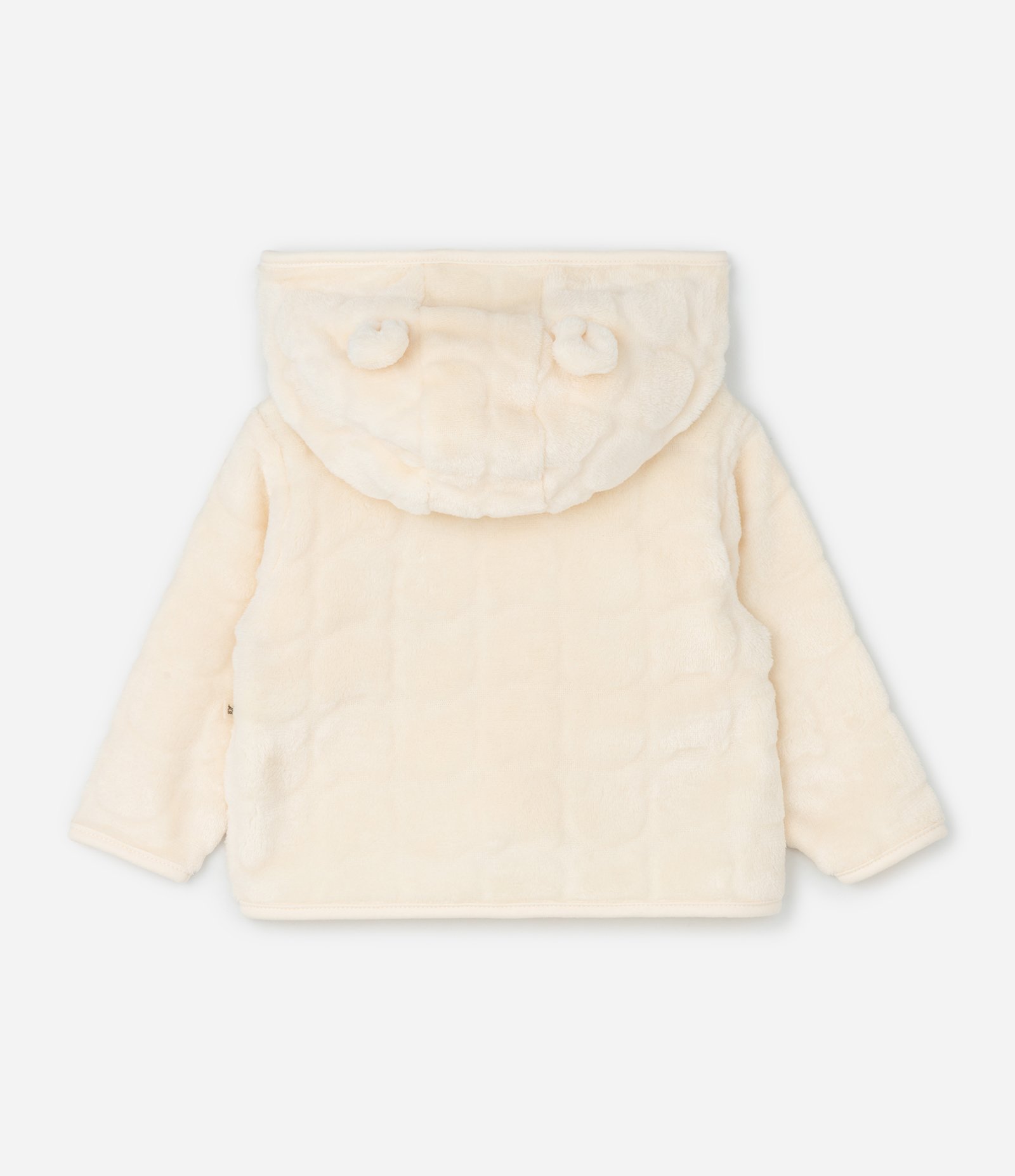 Conjunto Infantil Texturizado com Capuz e Calça – Tam RN a 18 Meses Off White 4
