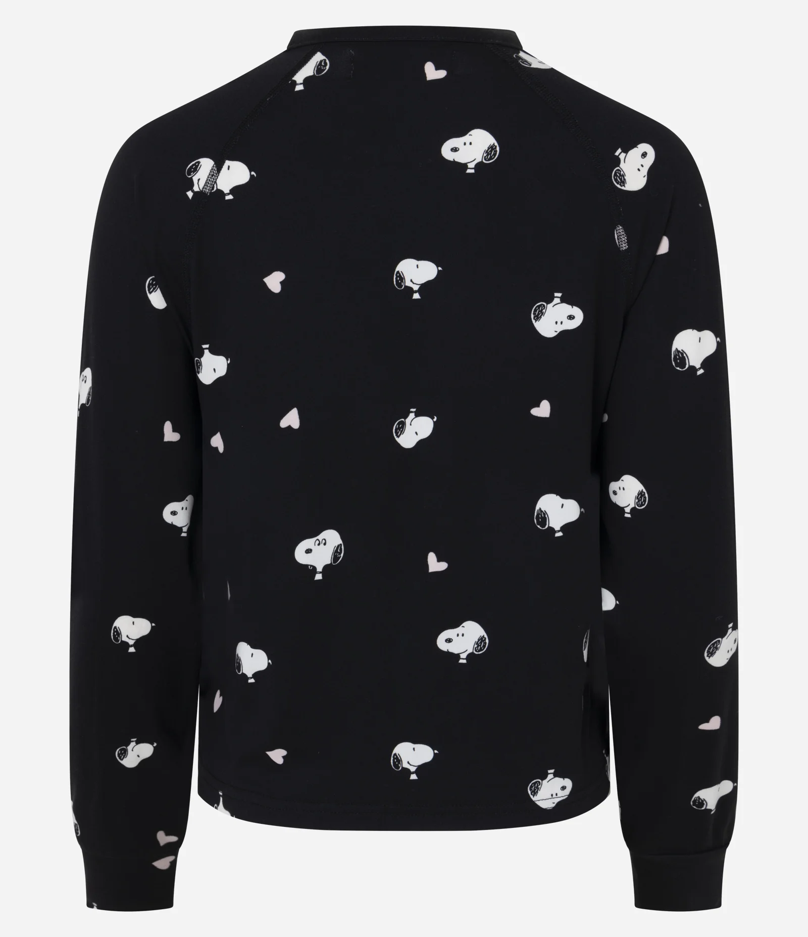 Blusa de Pijama Peach Touch com Estampa do Snoopy Preto 2