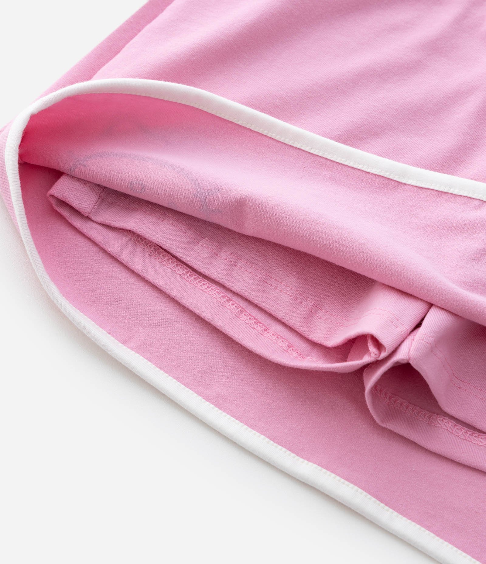 Short Saia Infantil em Moletom com Estampa Hello Kitty – Tam 5 a 14 Anos Rosa 8