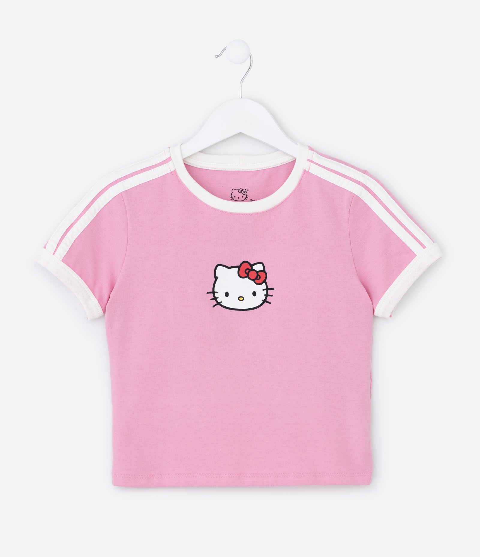 Camiseta Infantil com Estampa da Hello Kitty - Tam 5 a 14 Anos Rosa 1