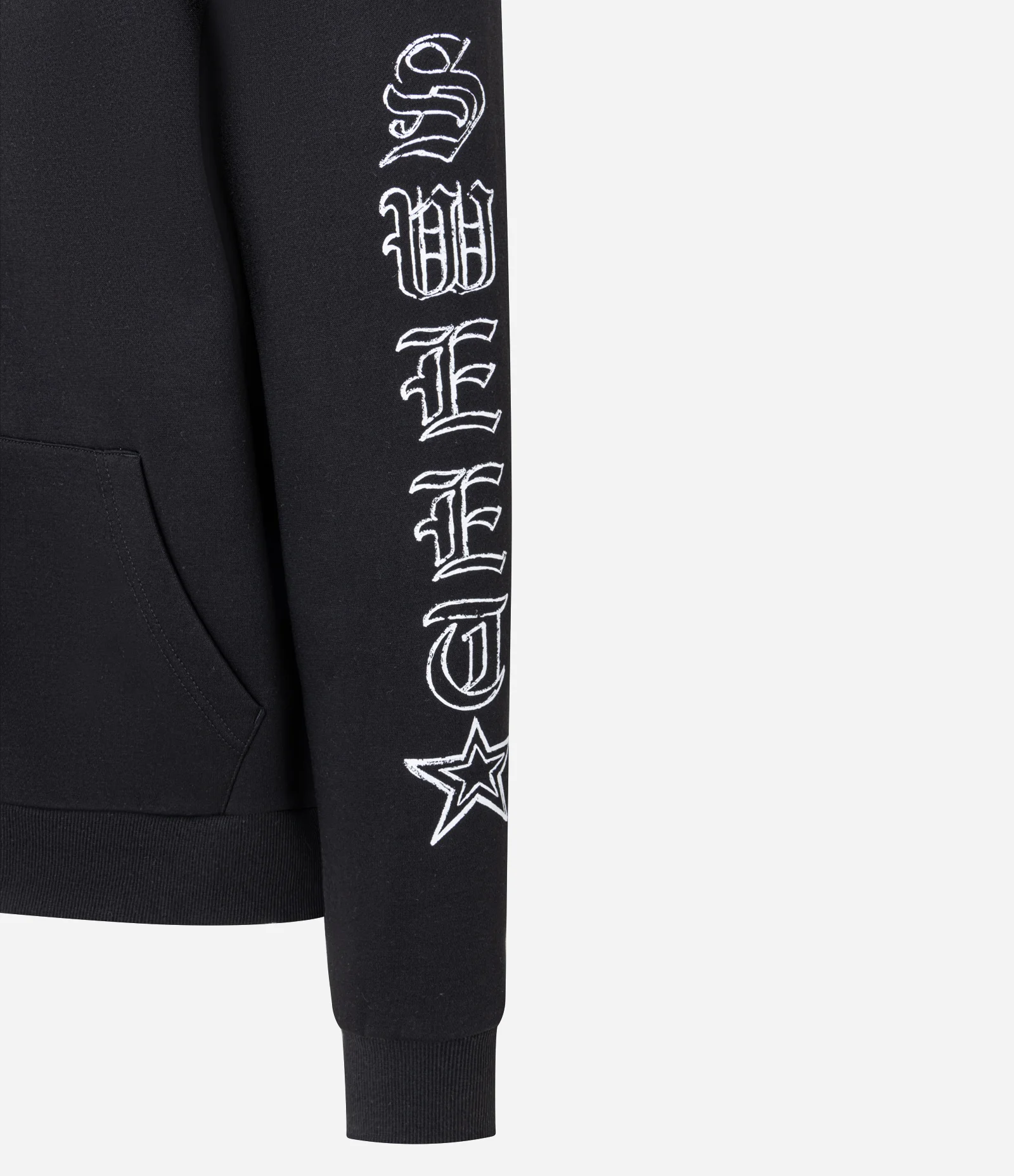 Casaco Boxy em Moletom com Felpa e Estampa Lettering Preto 2