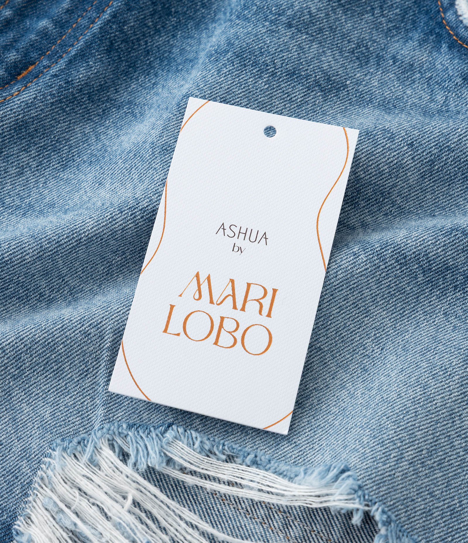 Short Boyfriend Jeans com Puídos e Bordado Mari Lobo Curve & Plus Size Azul 3