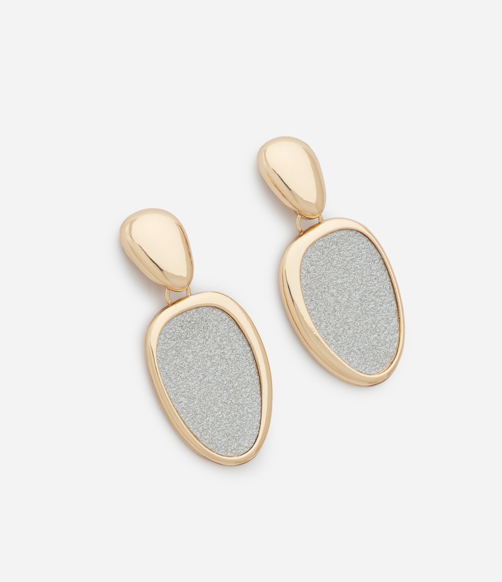 Brinco Médio Metalizado com Revestimento Brilhante Dourado 2