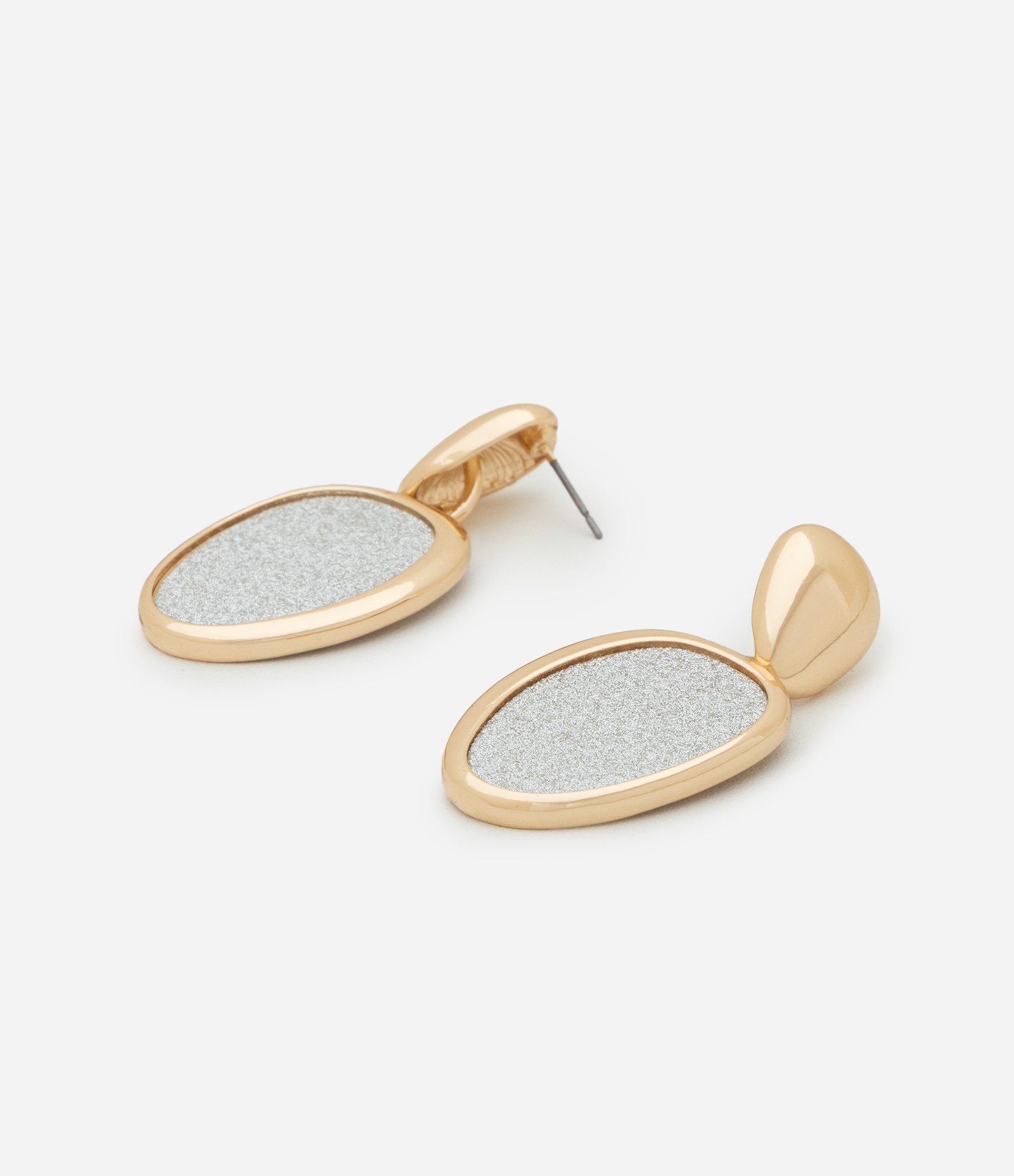 Brinco Médio Metalizado com Revestimento Brilhante Dourado 3