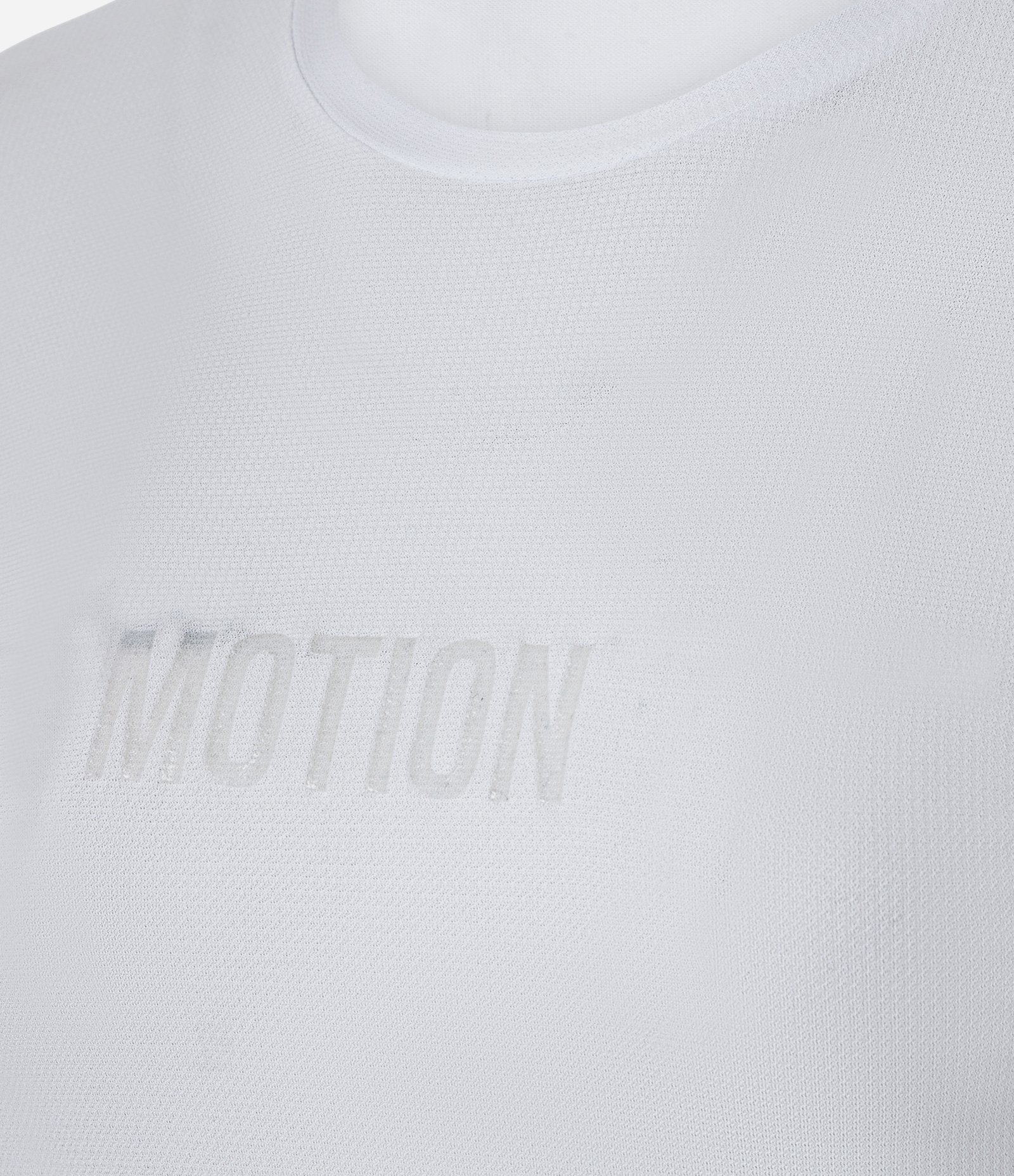 Camiseta Esportiva em Microfibra com Tecnologia Dry  e Estampa Localizada Branco 5