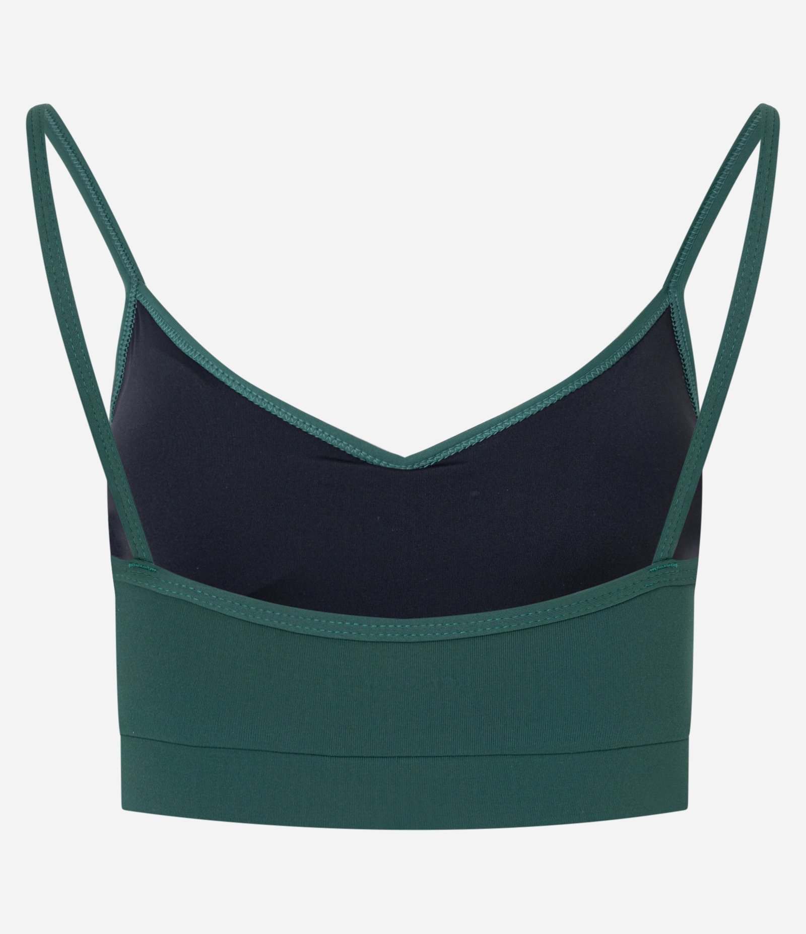 Top Esportivo em Microfibra Leve com Franzido Frontal Verde 2