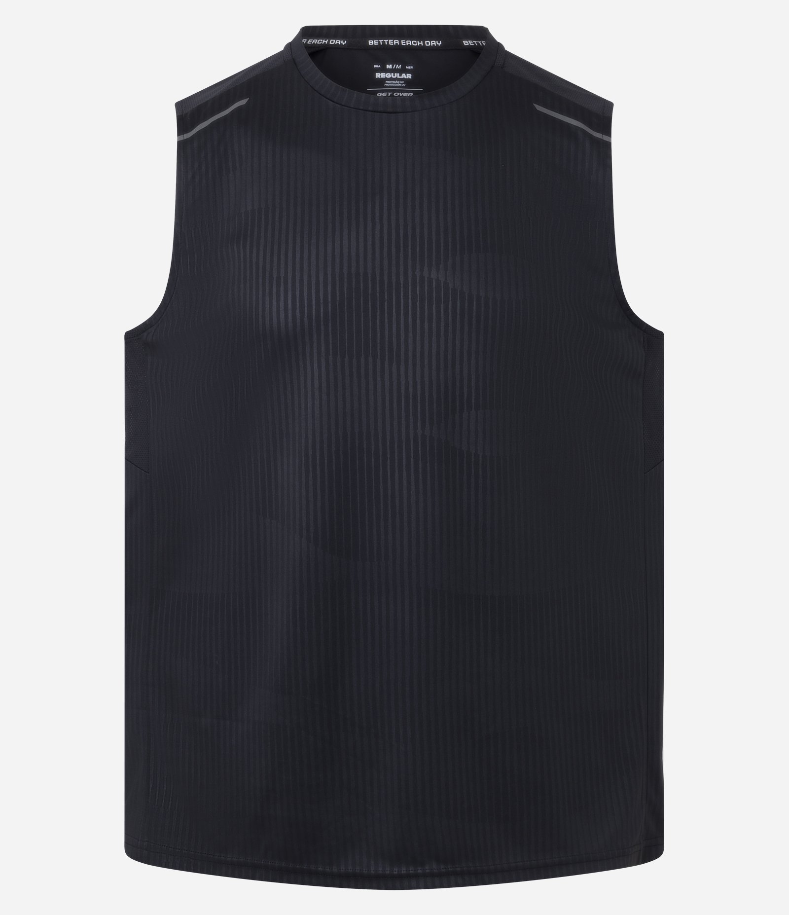 Regata Esportiva Regular com Tecnologia Dry Preto 4