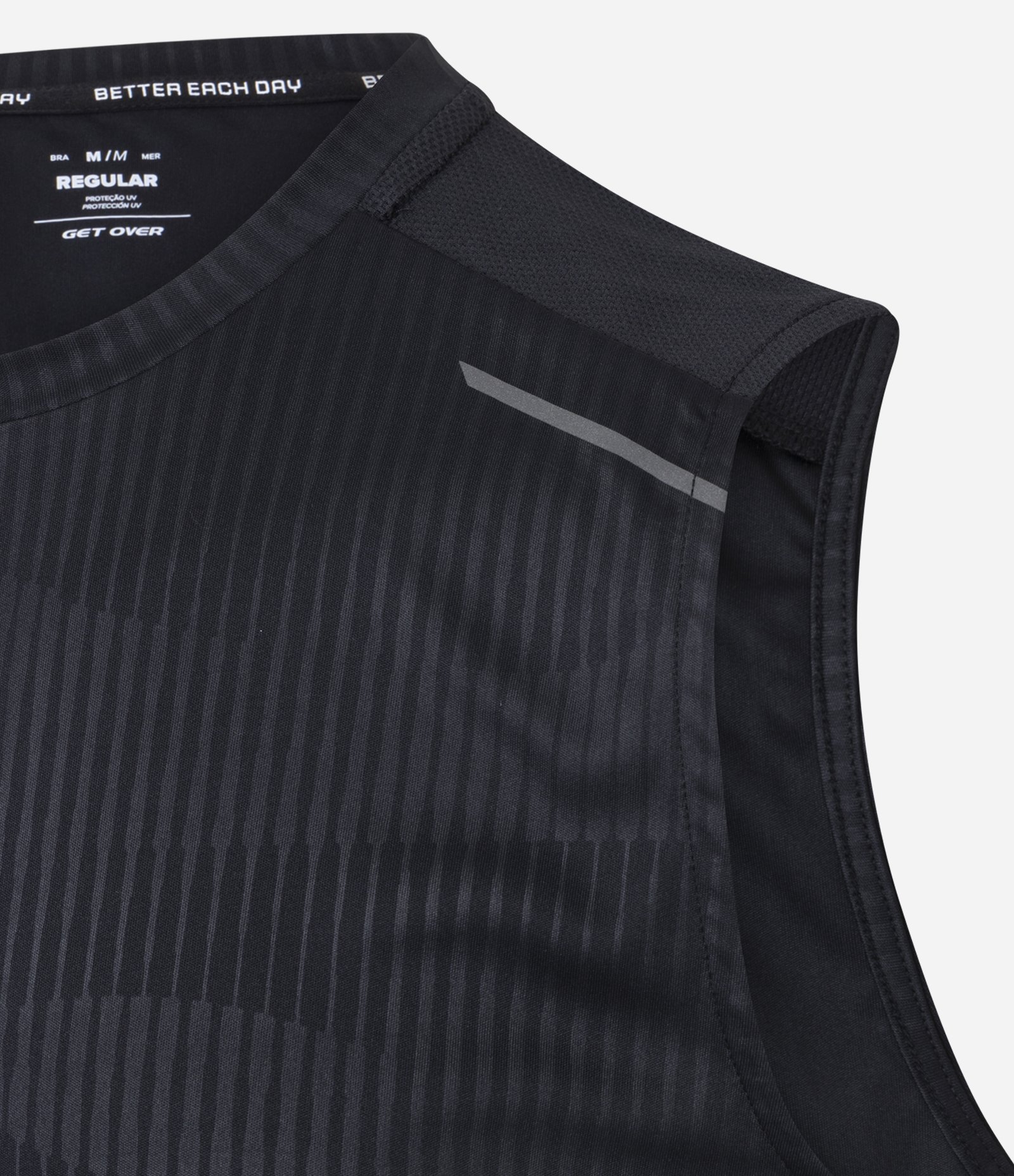 Regata Esportiva Regular com Tecnologia Dry Preto 5