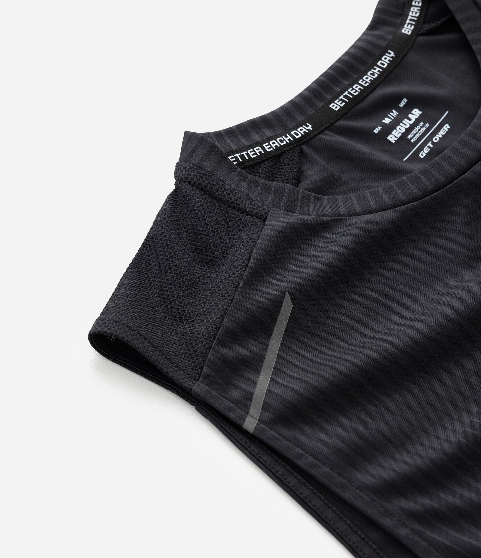 Regata Esportiva Regular com Tecnologia Dry Preto 7