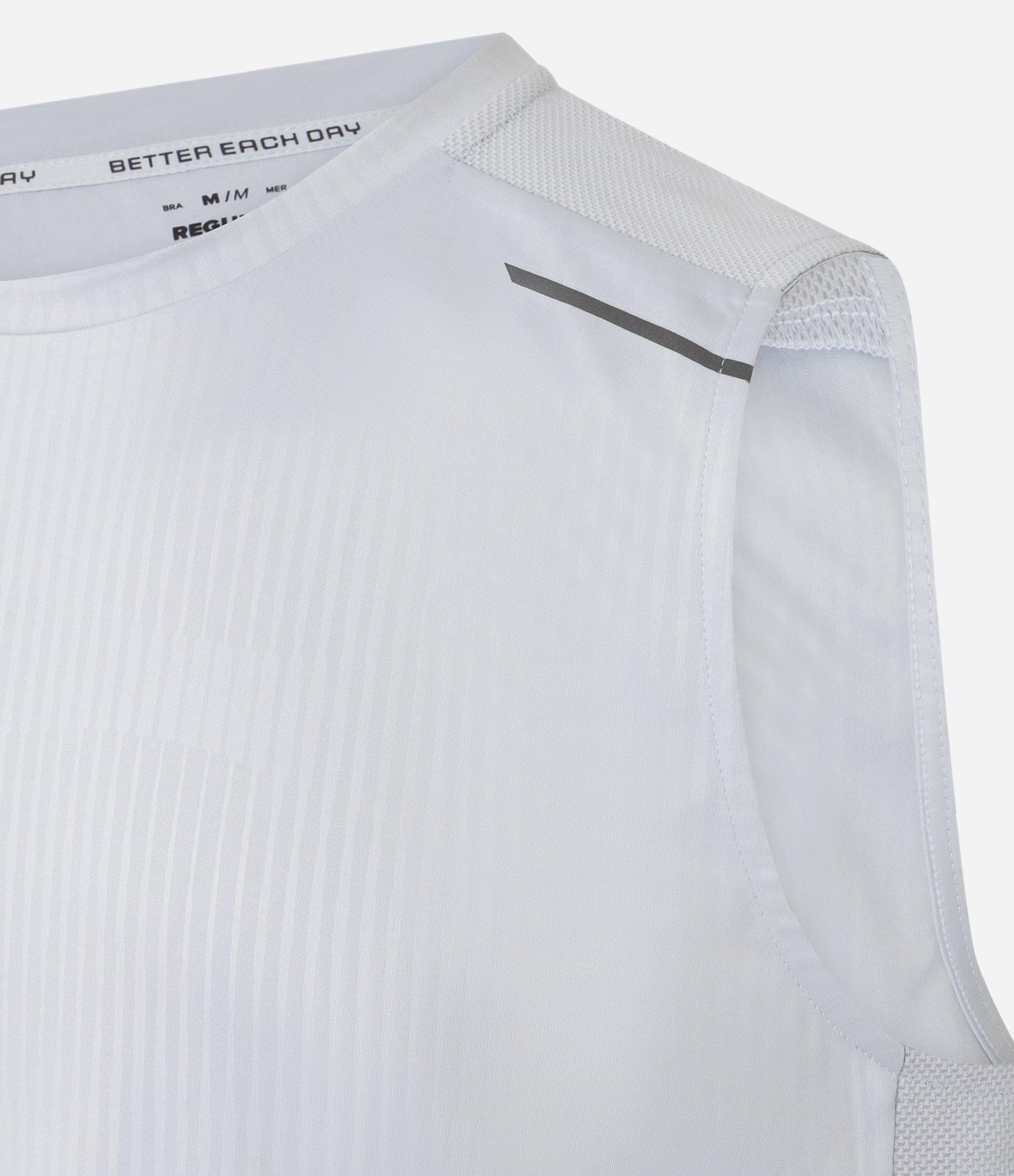 Regata Esportiva Regular com Tecnologia Dry Branco 5