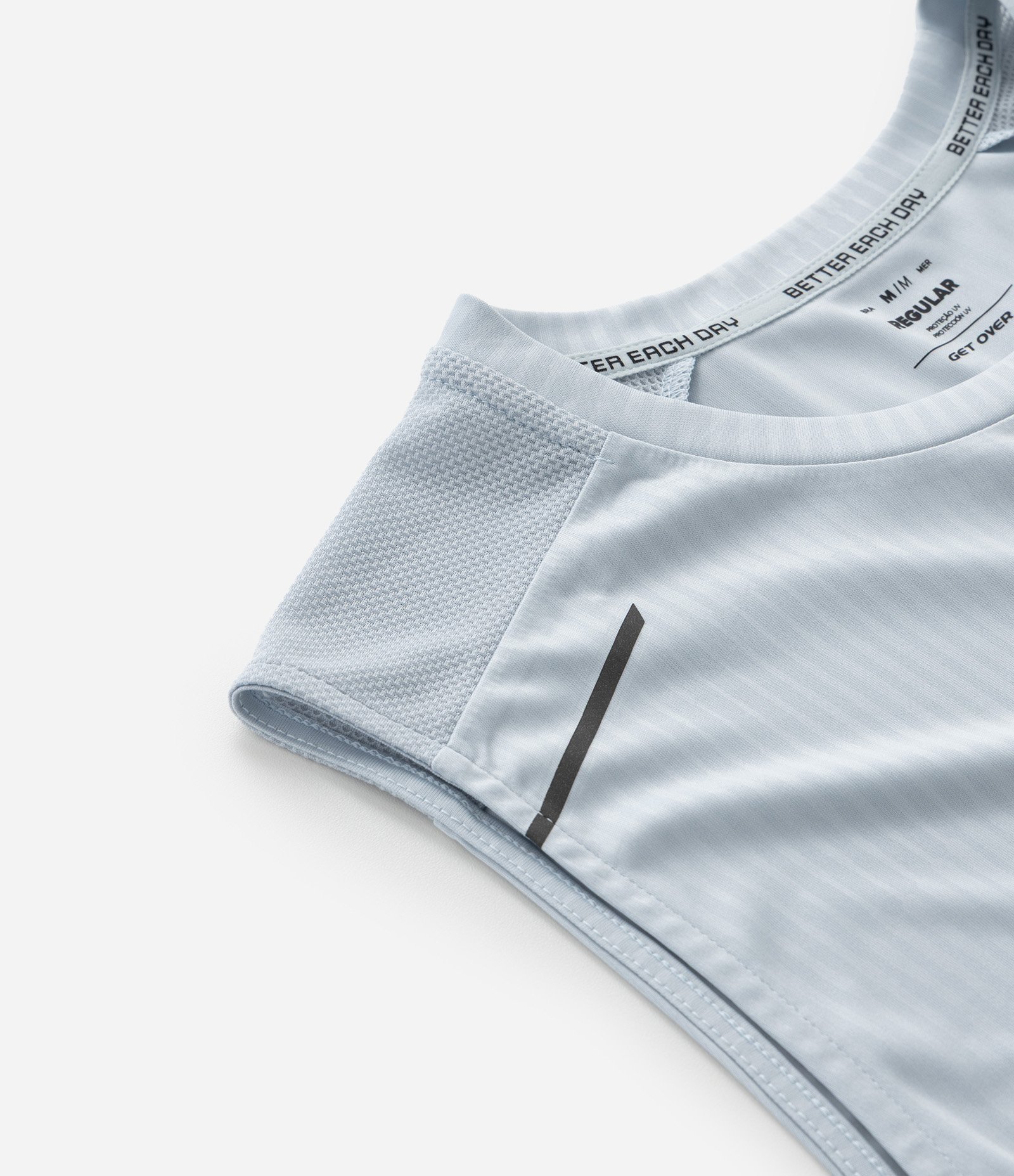 Regata Esportiva Regular com Tecnologia Dry Branco 7