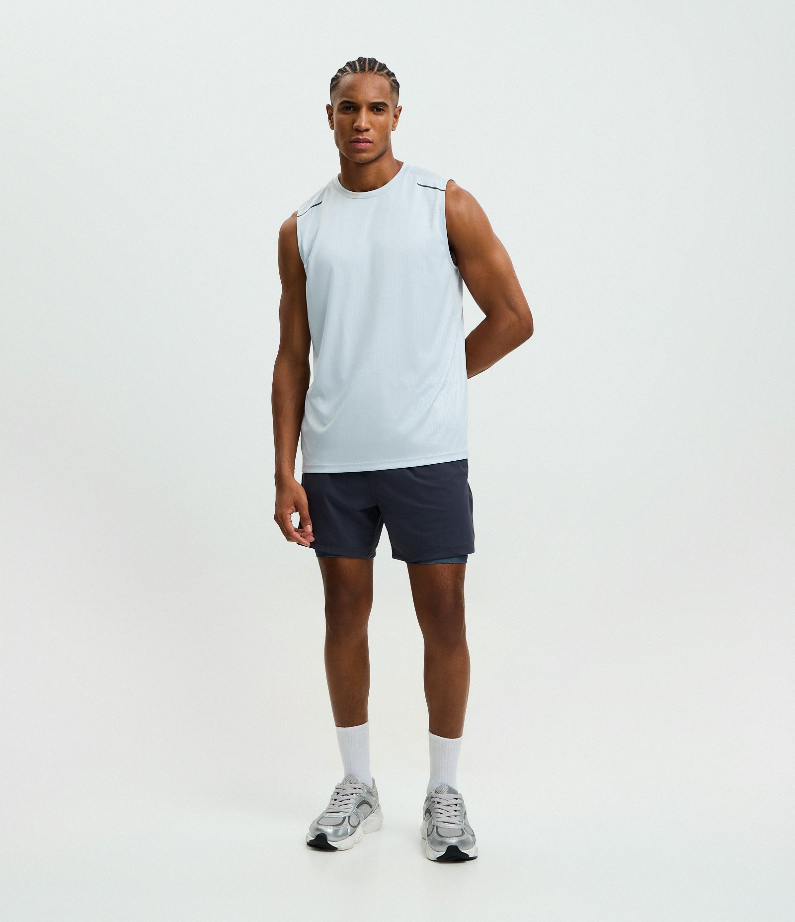 Regata Esportiva Regular com Tecnologia Dry Branco 2
