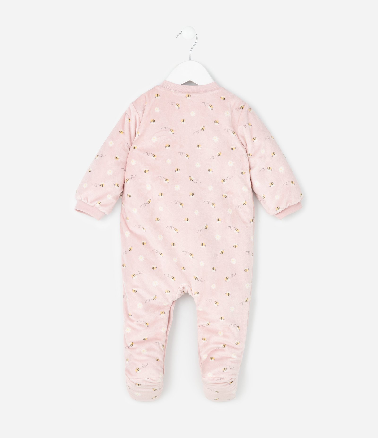Macacão Infantil em Plush Forrado - Tam RN a 18 Meses Rosa 3