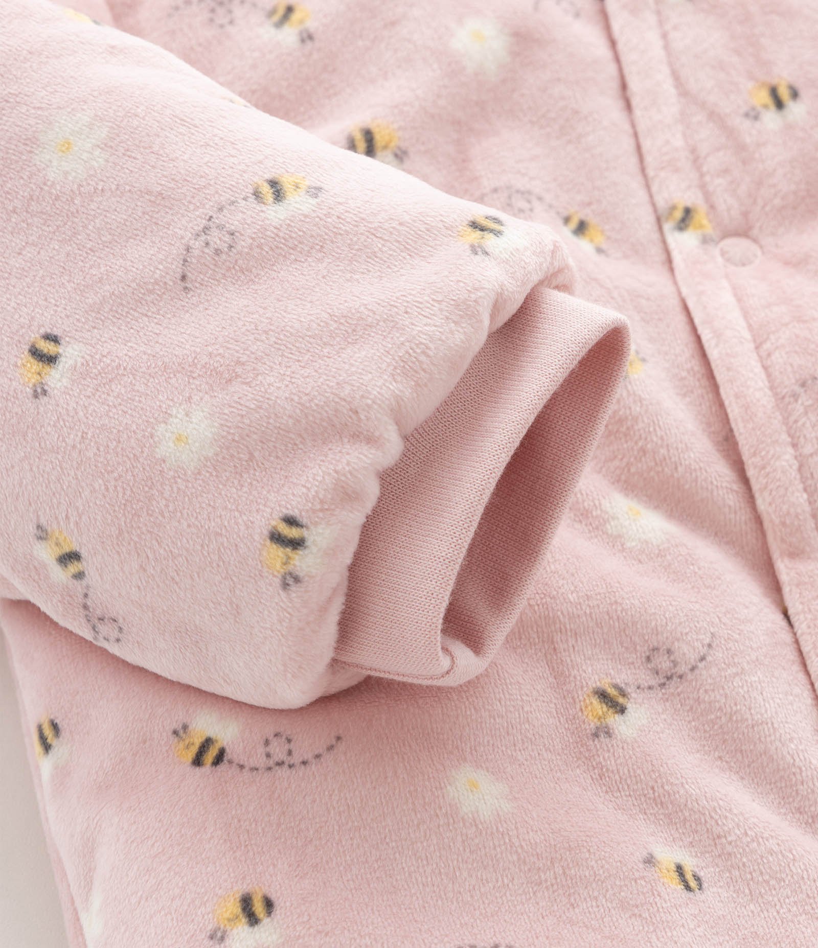 Macacão Infantil em Plush Forrado - Tam RN a 18 Meses Rosa 6