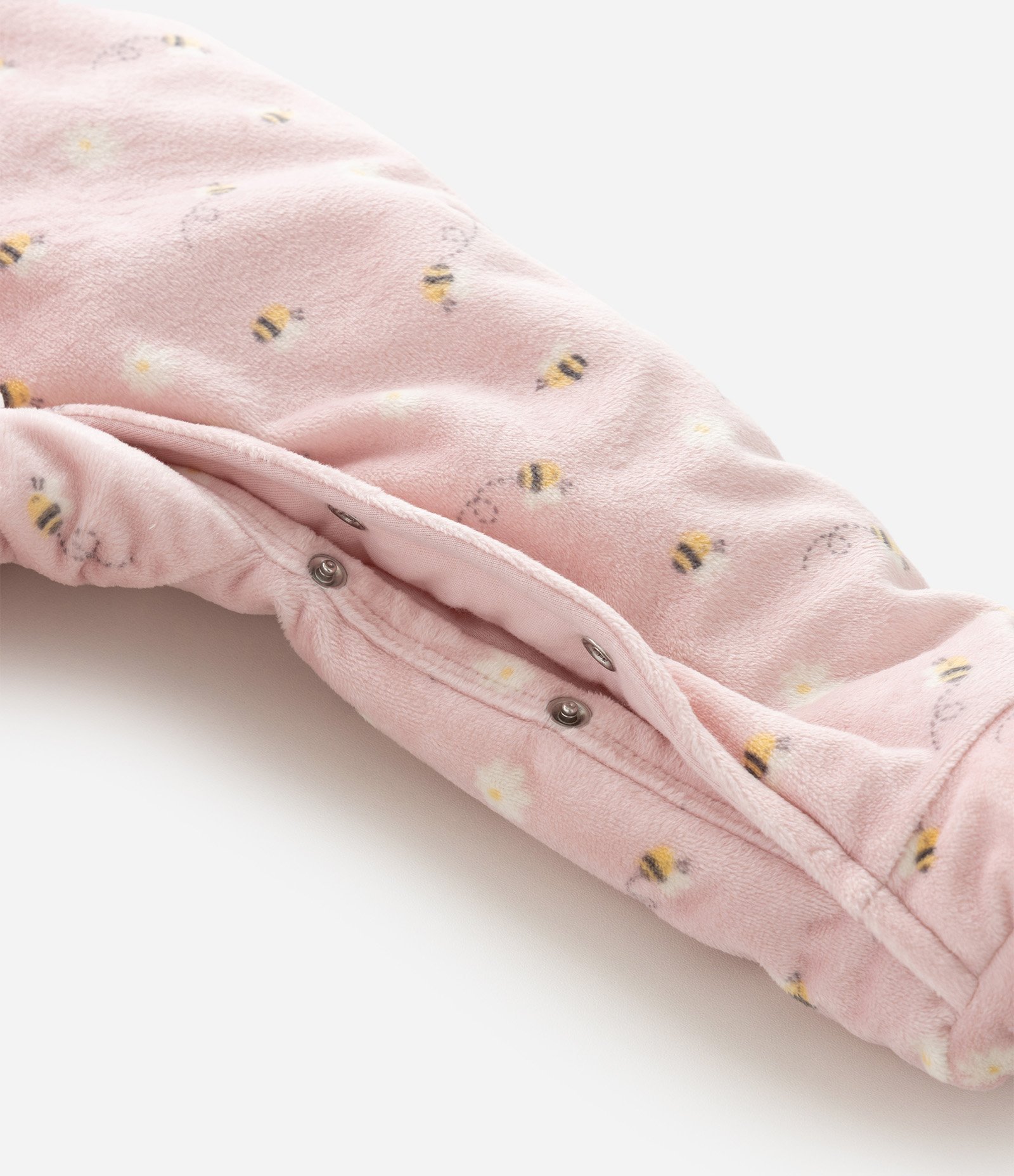 Macacão Infantil em Plush Forrado - Tam RN a 18 Meses Rosa 7