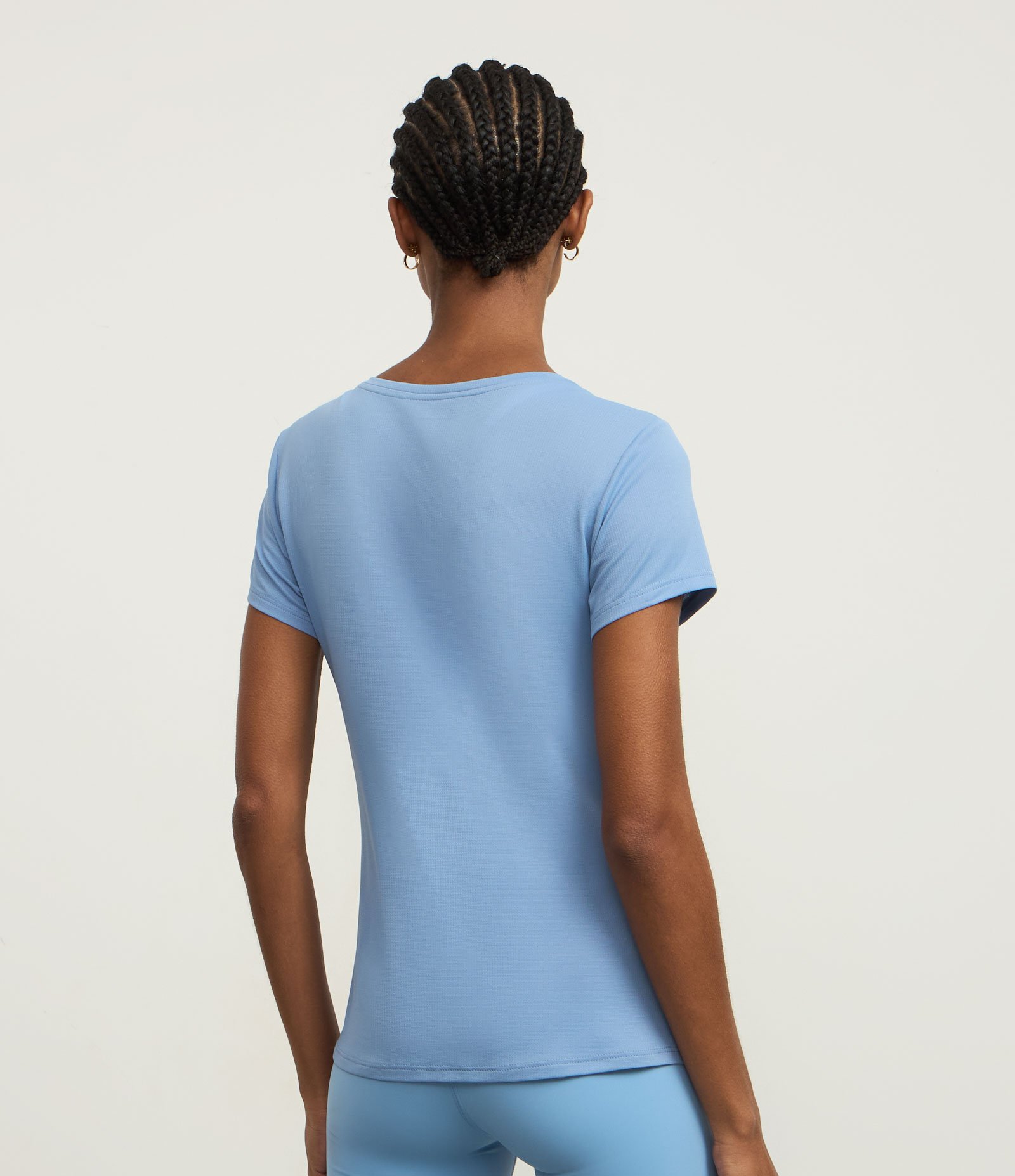 Camiseta Esportiva em Microfibra com Tecnologia Dry  e Estampa Localizada Azul 4