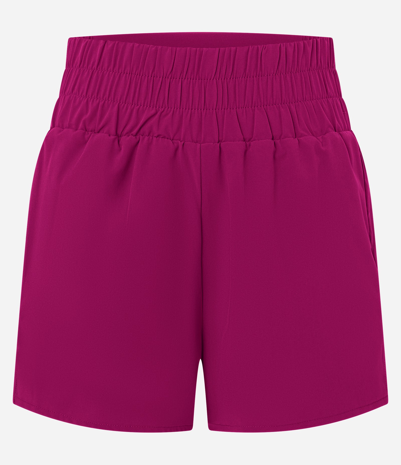 Bermuda Esportiva Sem Costura com Calcinha Interna e Textura Lisa Fuchsia 5