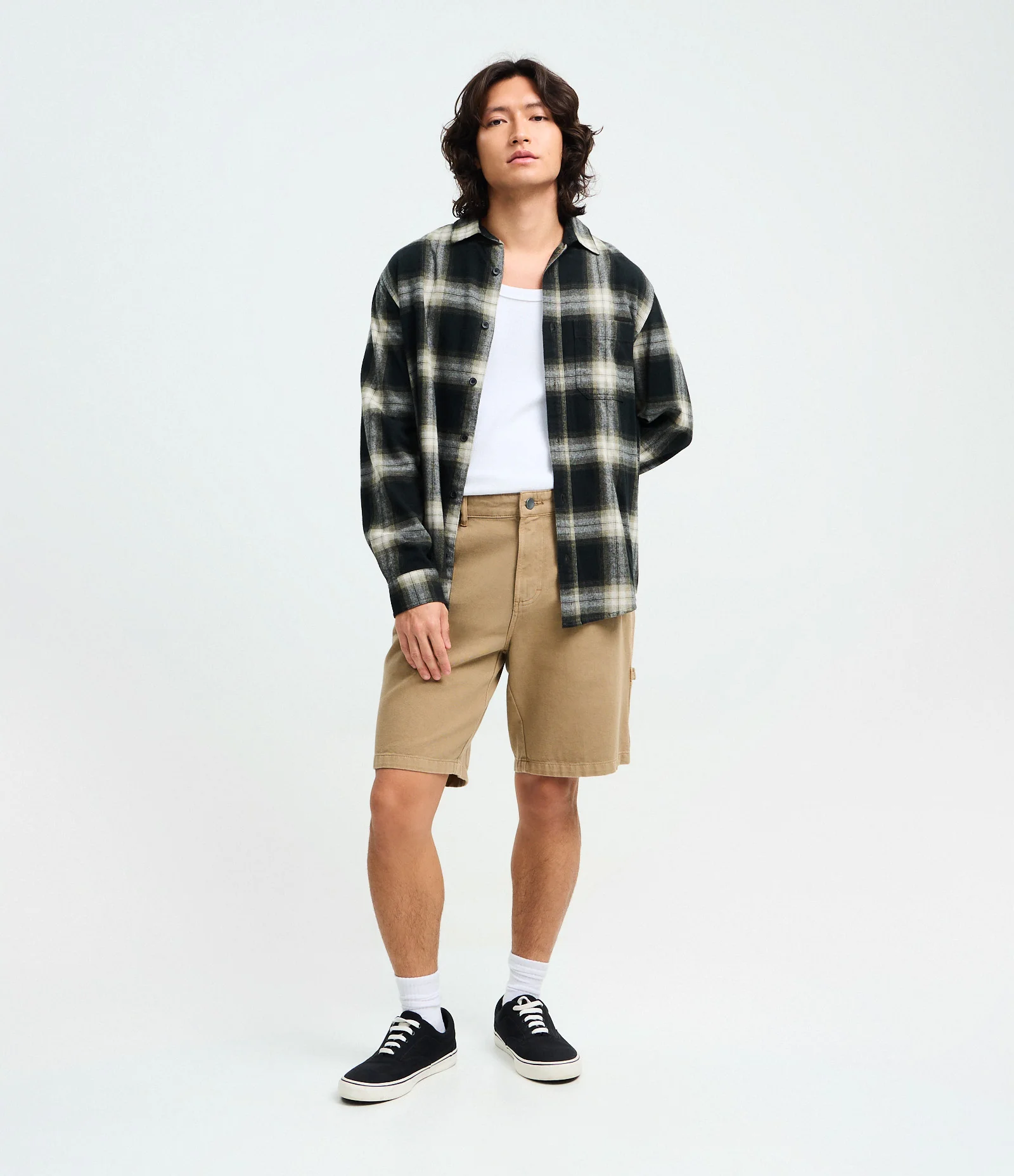 Camisa Manga Longa em Flanela Xadrez Verde 2