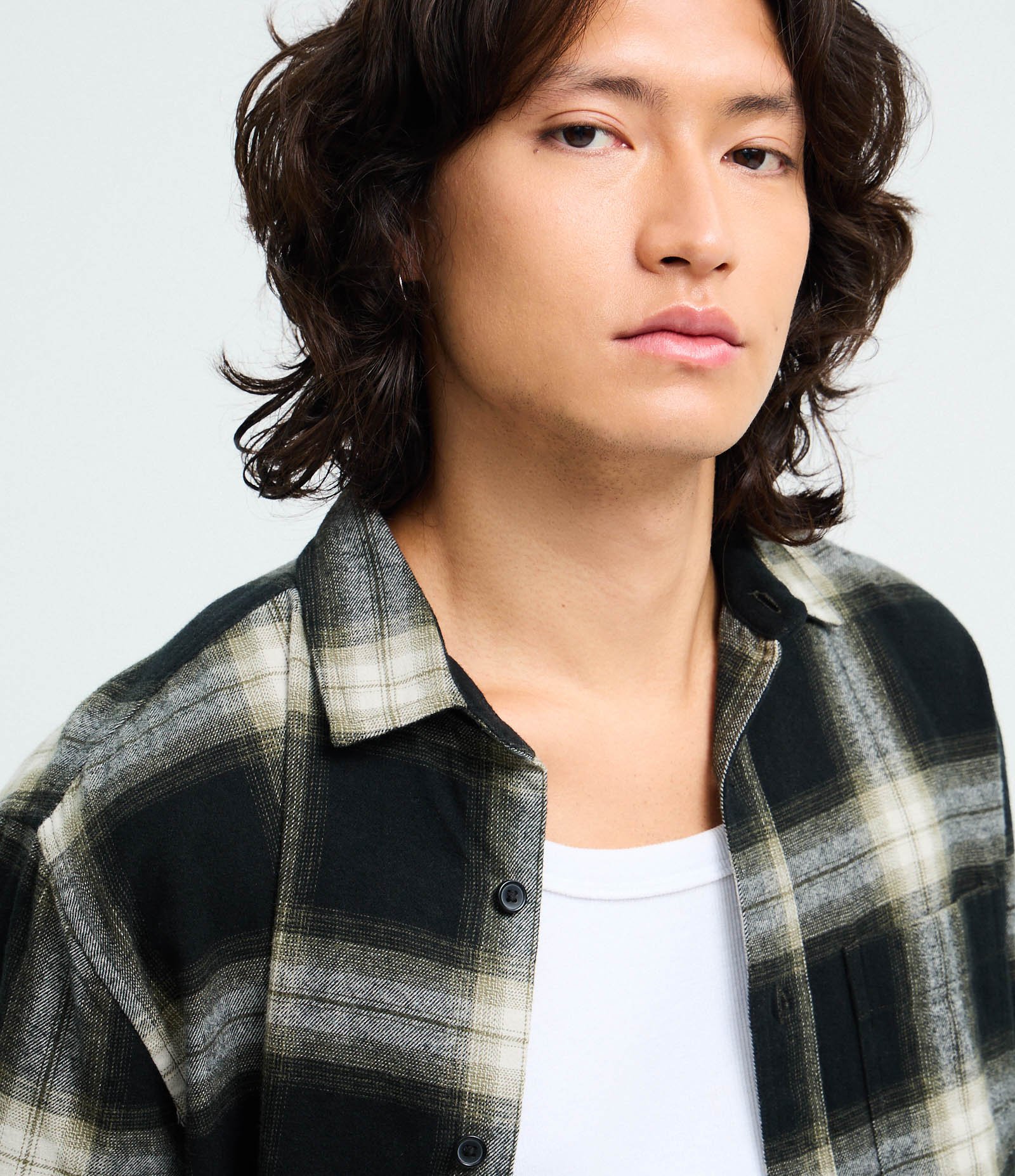 Camisa Manga Longa em Flanela Xadrez Verde 4